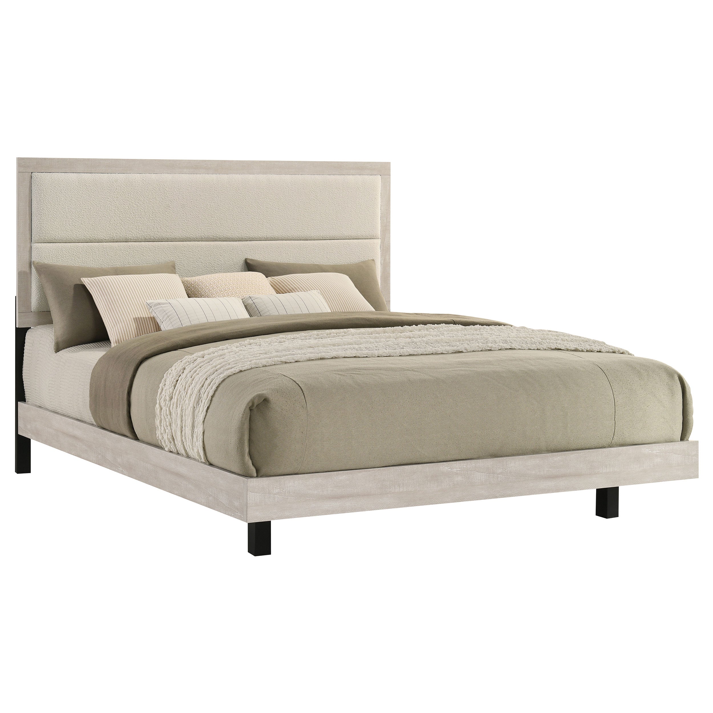 Trenton Wood Panel Bed - Eastern King