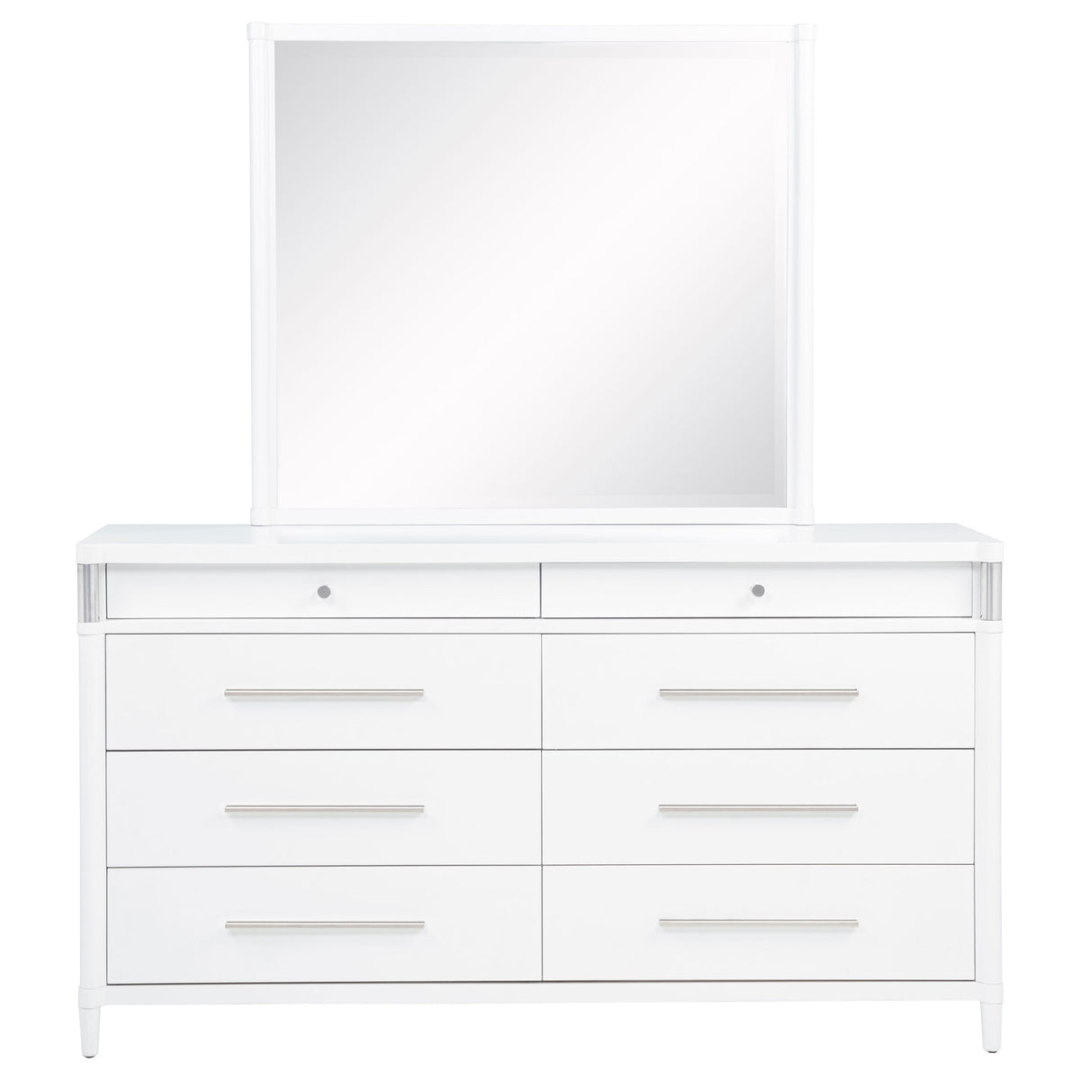 Gracemont 8-drawer Dresser with Mirror White