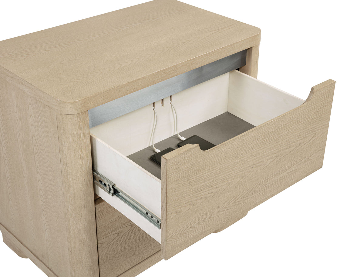 Ladera 2-drawer Nightstand Light Elm