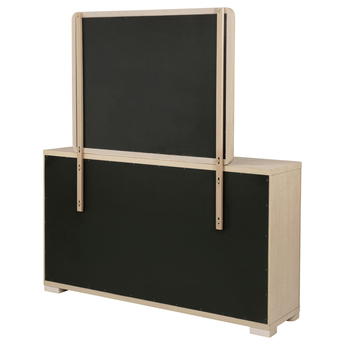 Ladera 6-drawer Dresser with Mirror Light Elm
