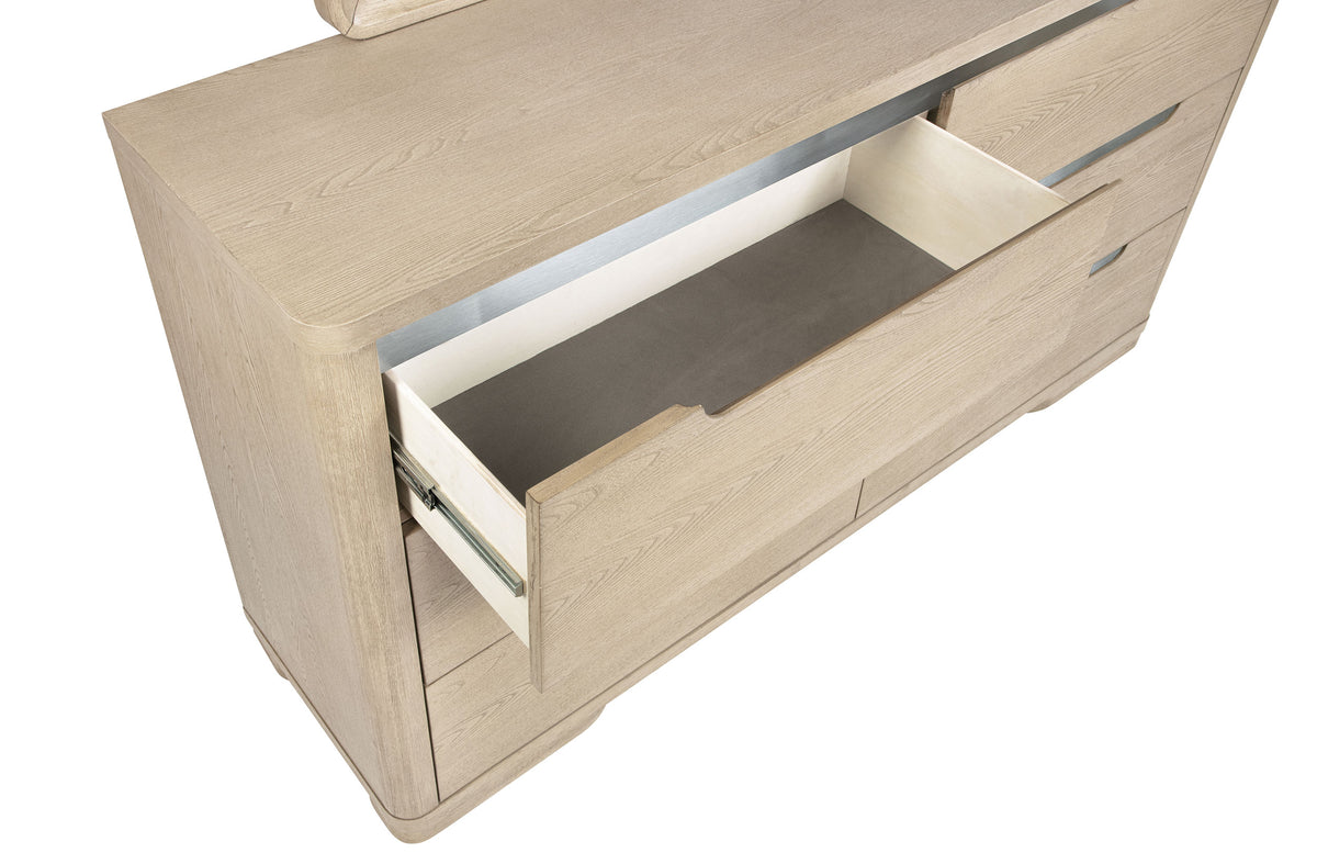 Ladera 6-drawer Dresser Light Elm