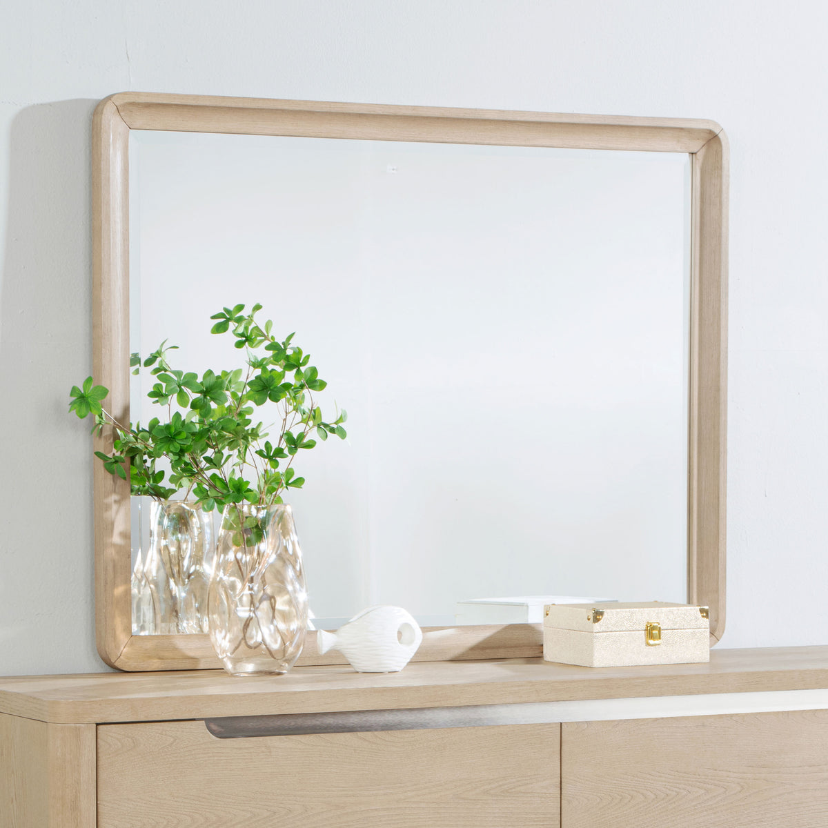 Ladera Rectangular Dresser Mirror Light Elm