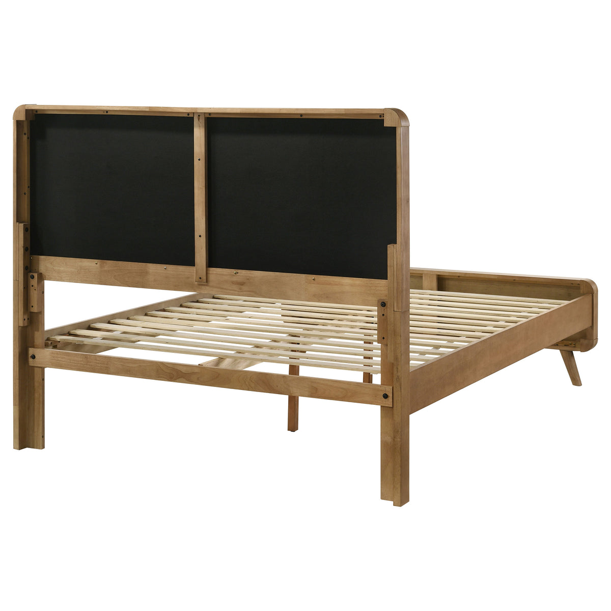Robyn Upholstered Tufted Platform Bed California King Light Ash