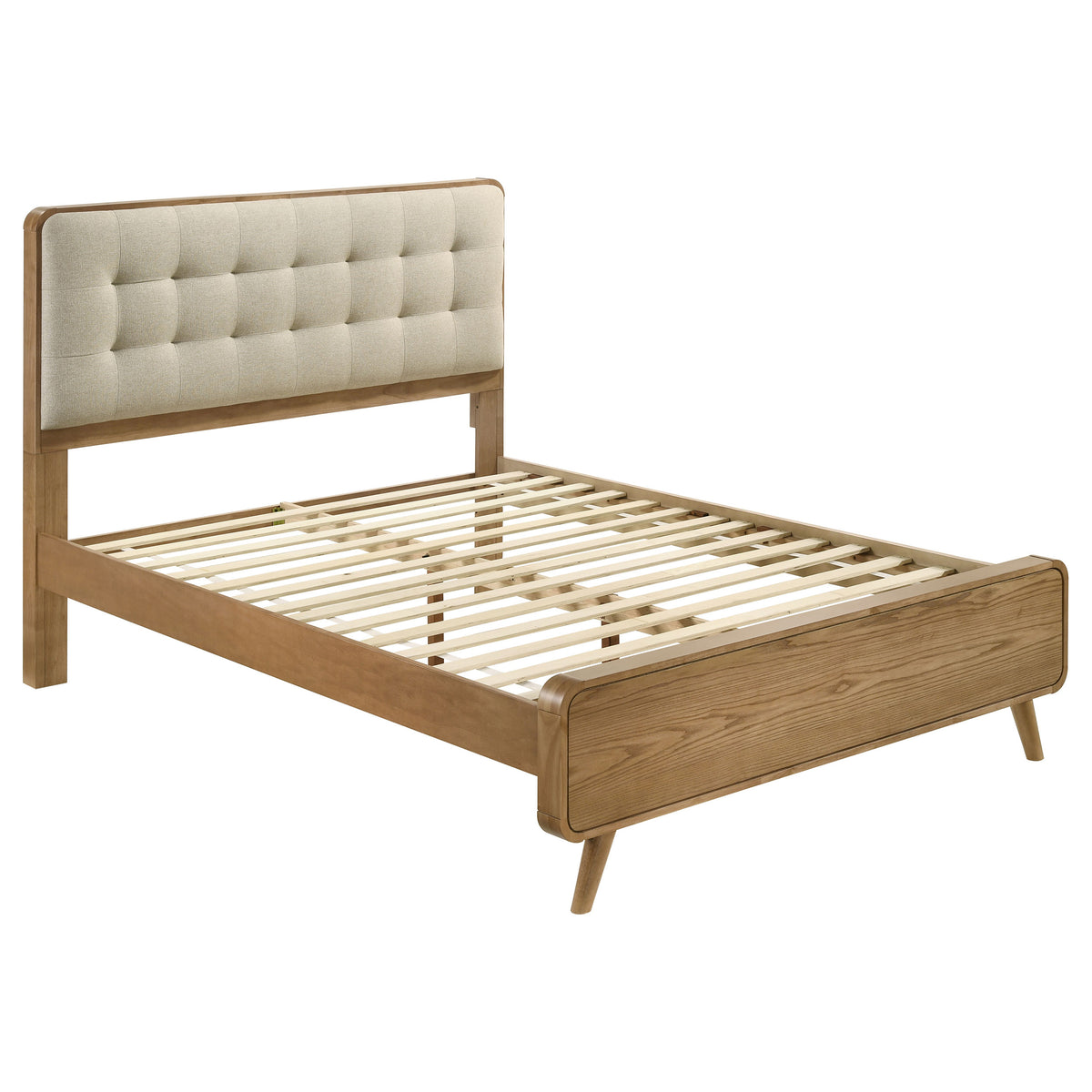 Robyn 5-piece Queen Mid-Century Modern Bedroom Set Light Ash