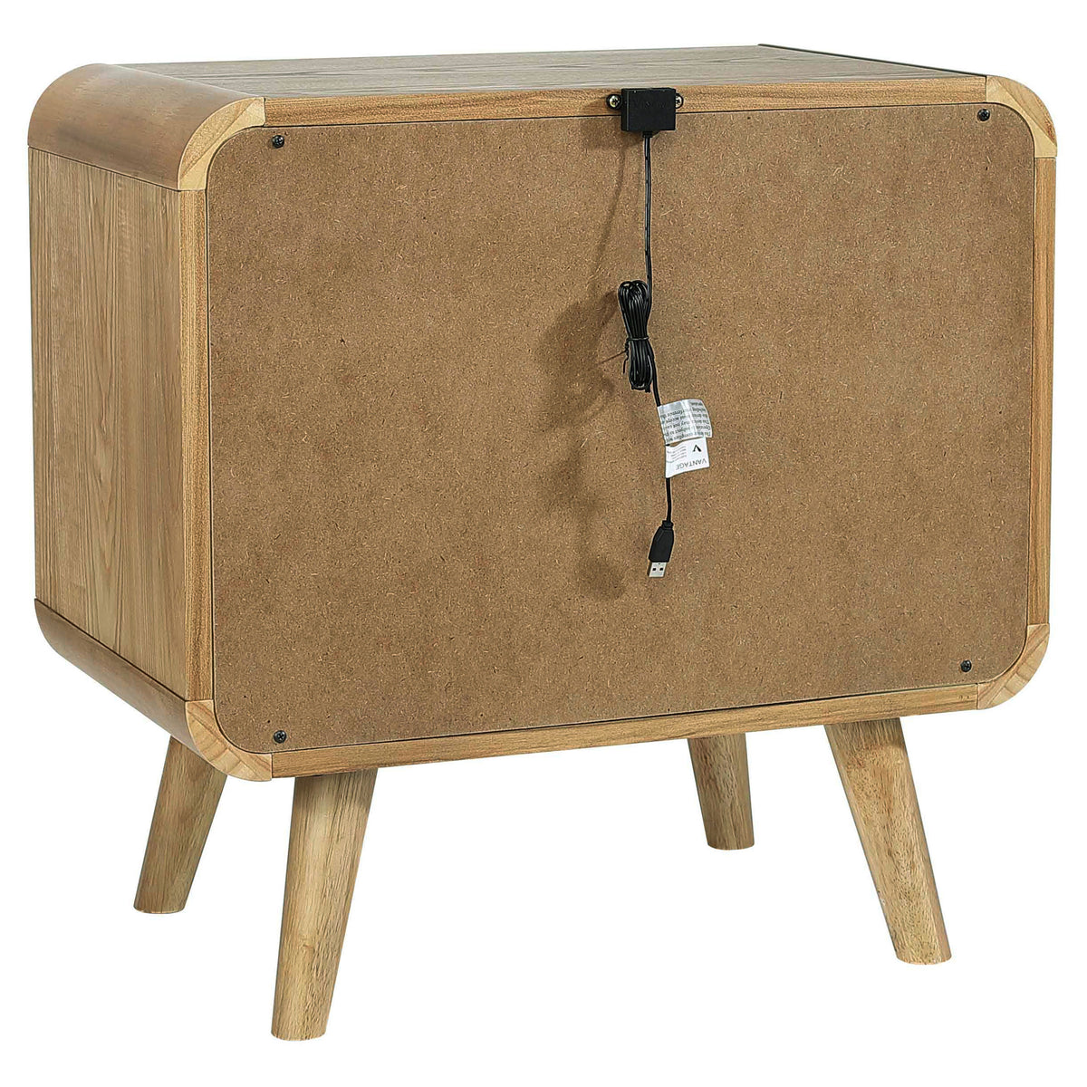Robyn 5-piece Queen Mid-Century Modern Bedroom Set Light Ash