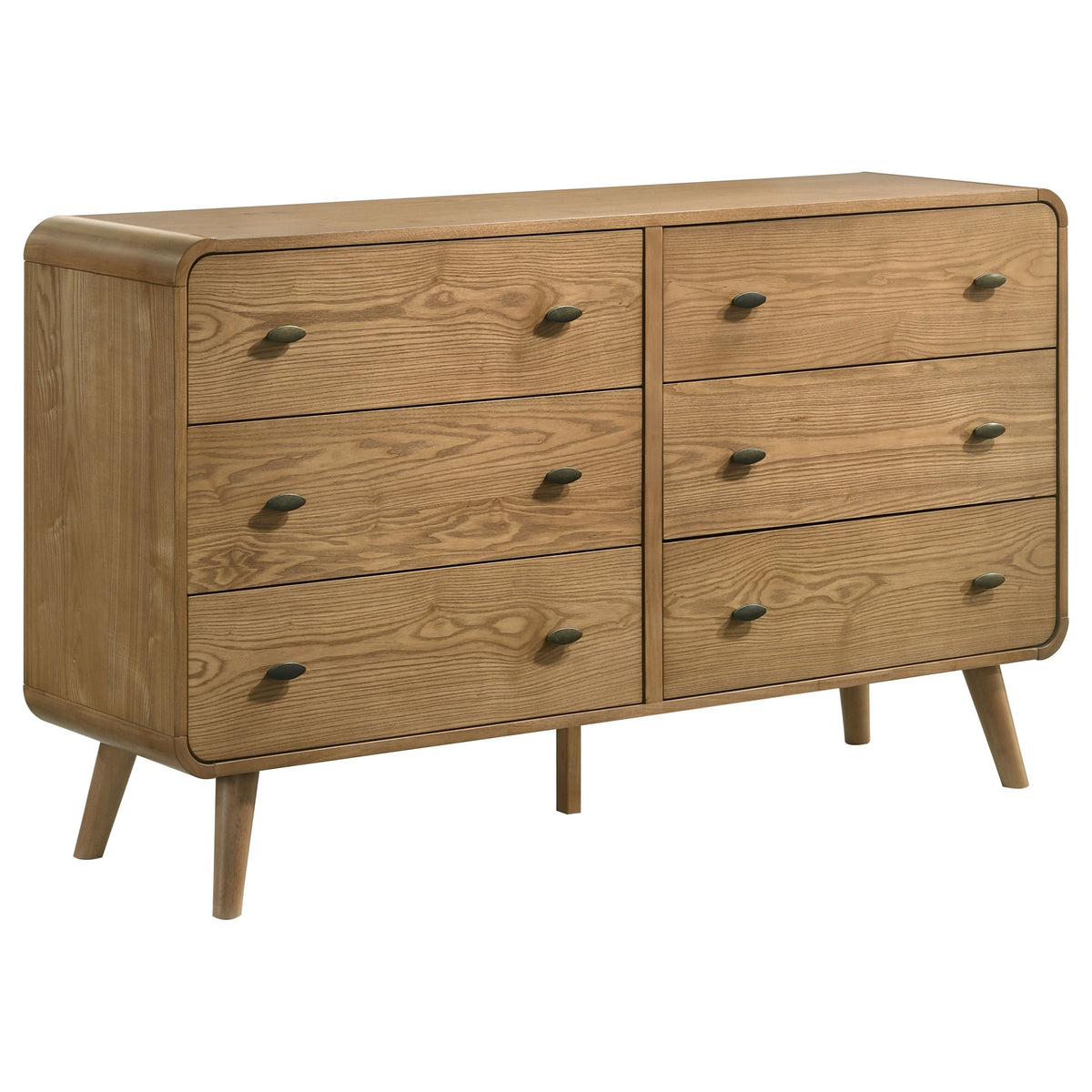 Robyn 4-piece Twin Mid-Century Modern Bedroom Set Light Ash