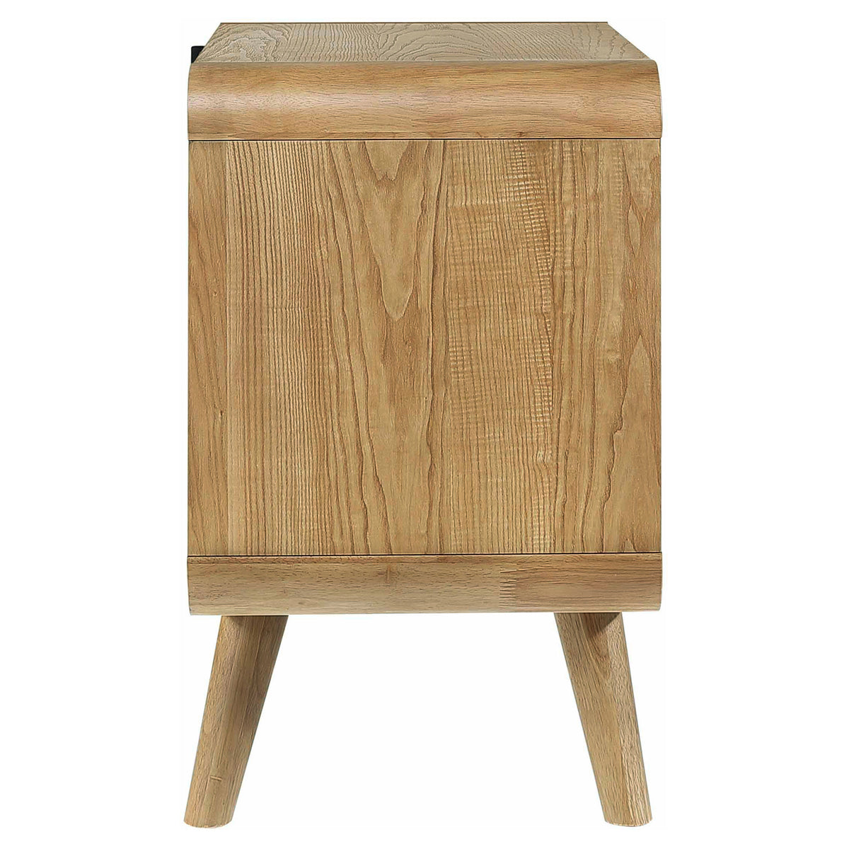 Robyn 2-drawer Nightstand with USB Ports Light Ash