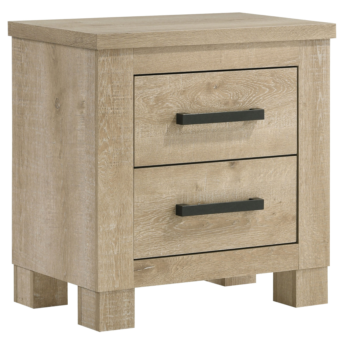 Oakglen 2-drawer Nightstand Weathered Oak