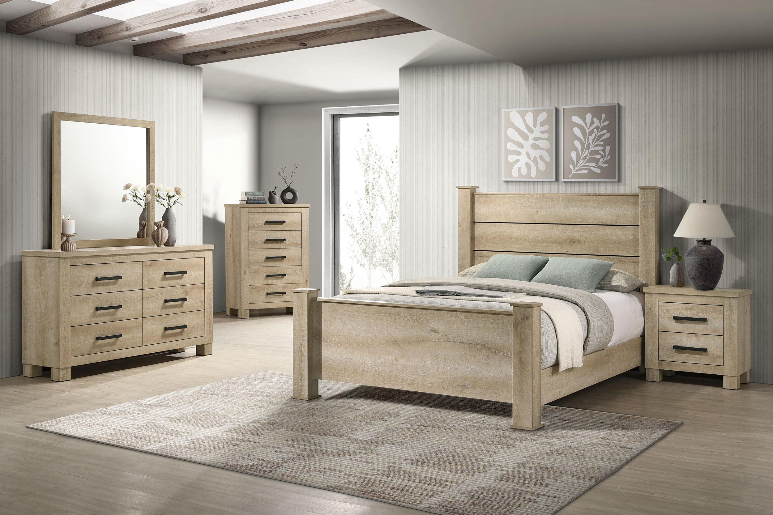 Oakglen Dresser and Mirror