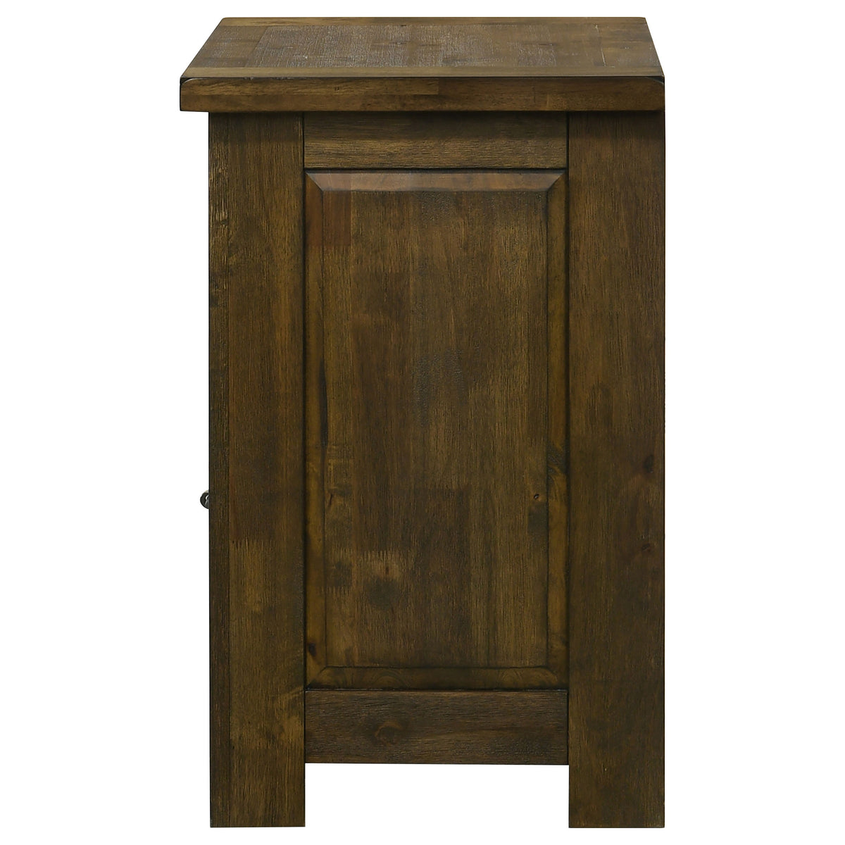 Doherty 1-drawer Nightstand with Open Cubby Rustic Golden Brown