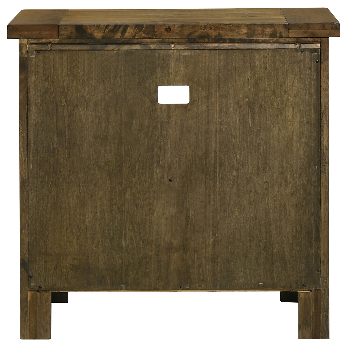 Doherty 1-drawer Nightstand with Open Cubby Rustic Golden Brown