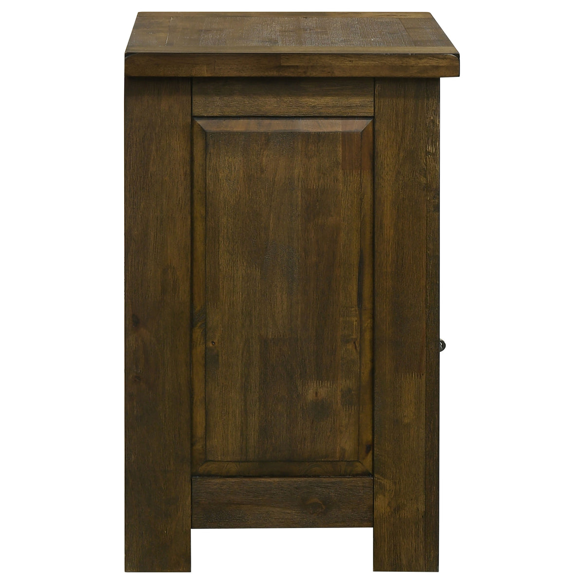 Doherty 1-drawer Nightstand with Open Cubby Rustic Golden Brown