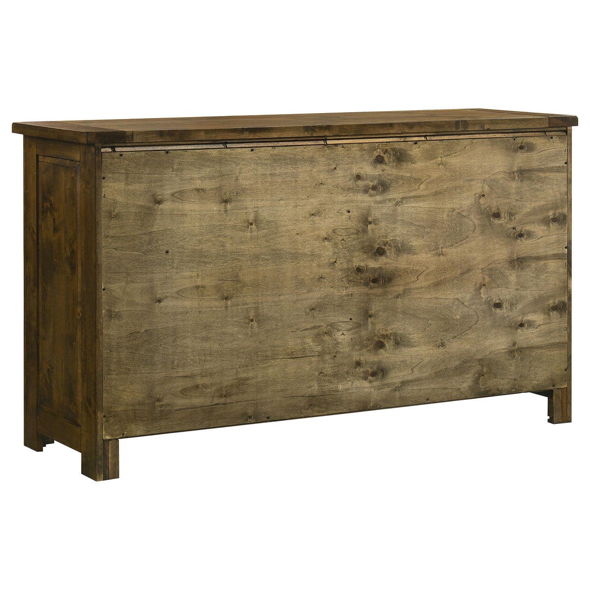 Doherty 6-drawer Dresser Rustic Golden Brown