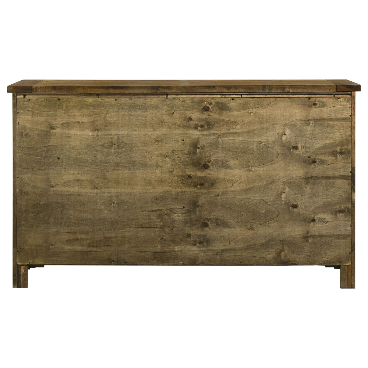 Doherty 6-drawer Dresser Rustic Golden Brown