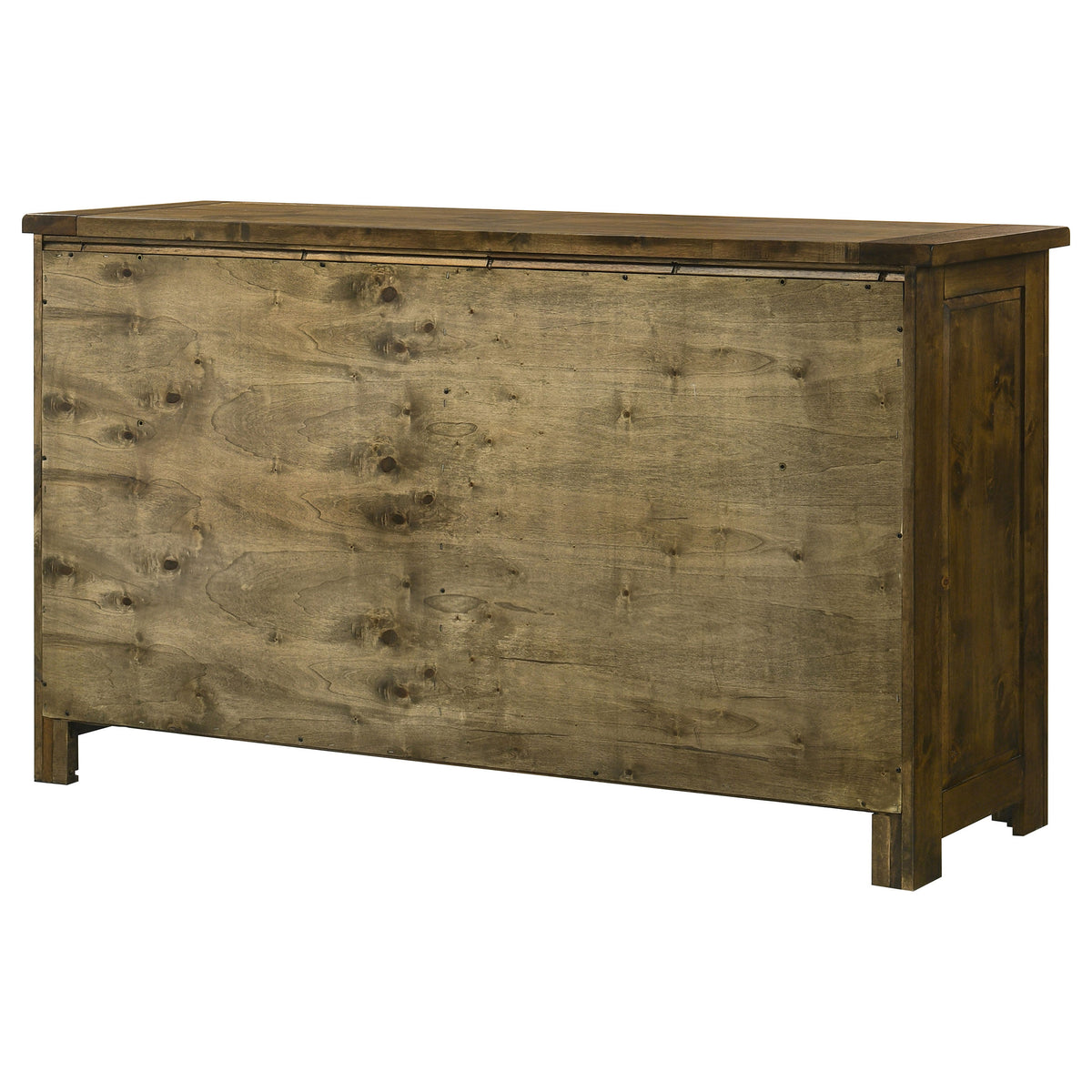 Doherty 6-drawer Dresser Rustic Golden Brown