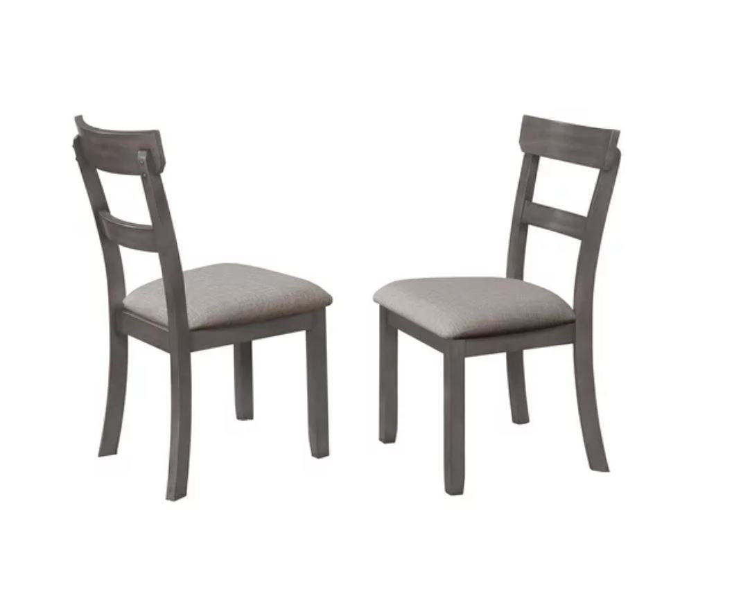 Grey Henderson 5Piece Dining Set, 30" high Table with 4 chairs