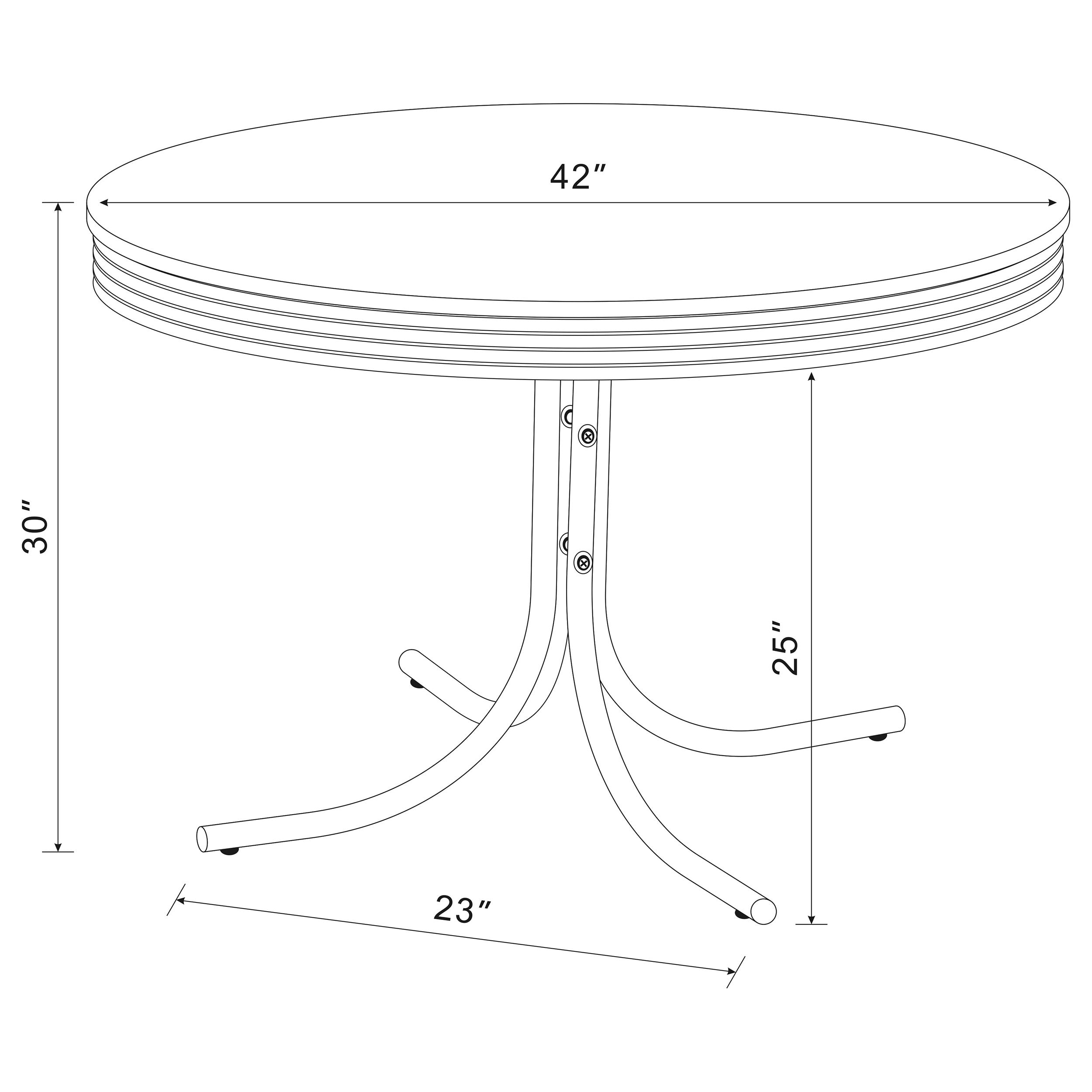 Retro Round Dining Set