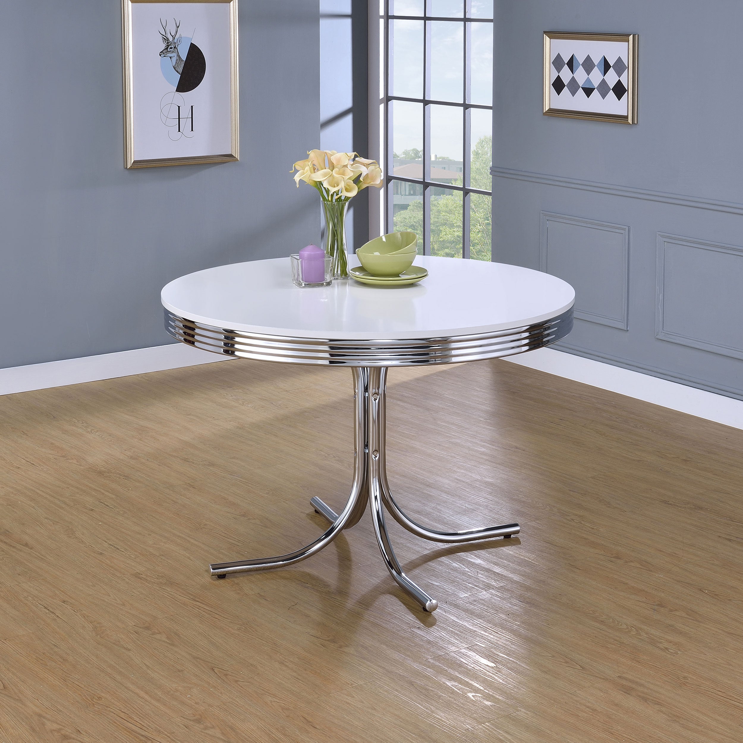 Retro Round Dining Table