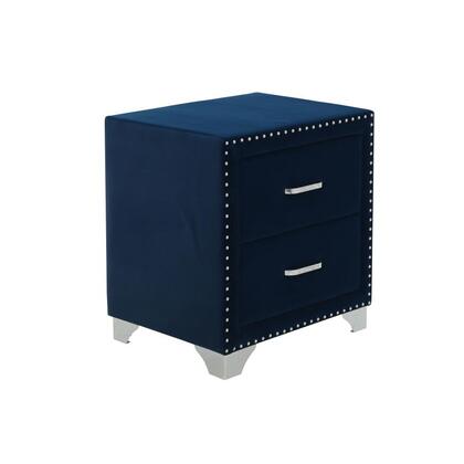 Juliana 2-Drawer Upholstered Nightstand In Pacific Blue