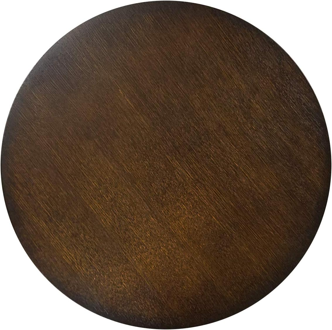 21-in Diameter Brown Wood Rotating Turntable Big Lazy Susan