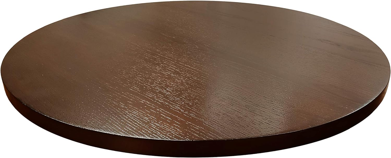 21-in Diameter Brown Wood Rotating Turntable Big Lazy Susan