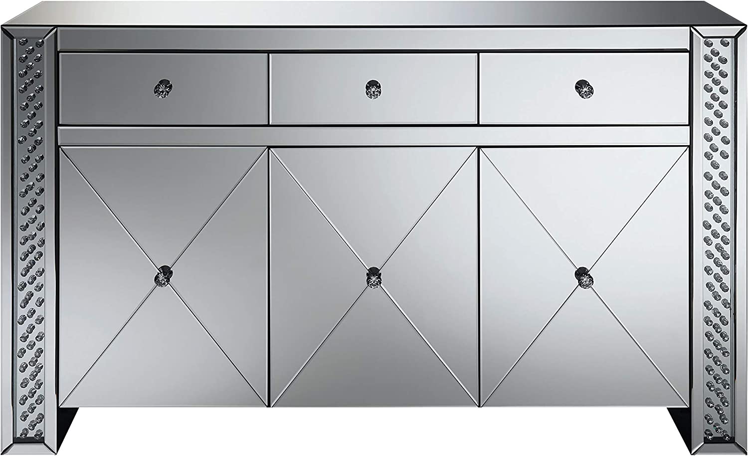 Maya 3-drawer Accent Cabinet Silver