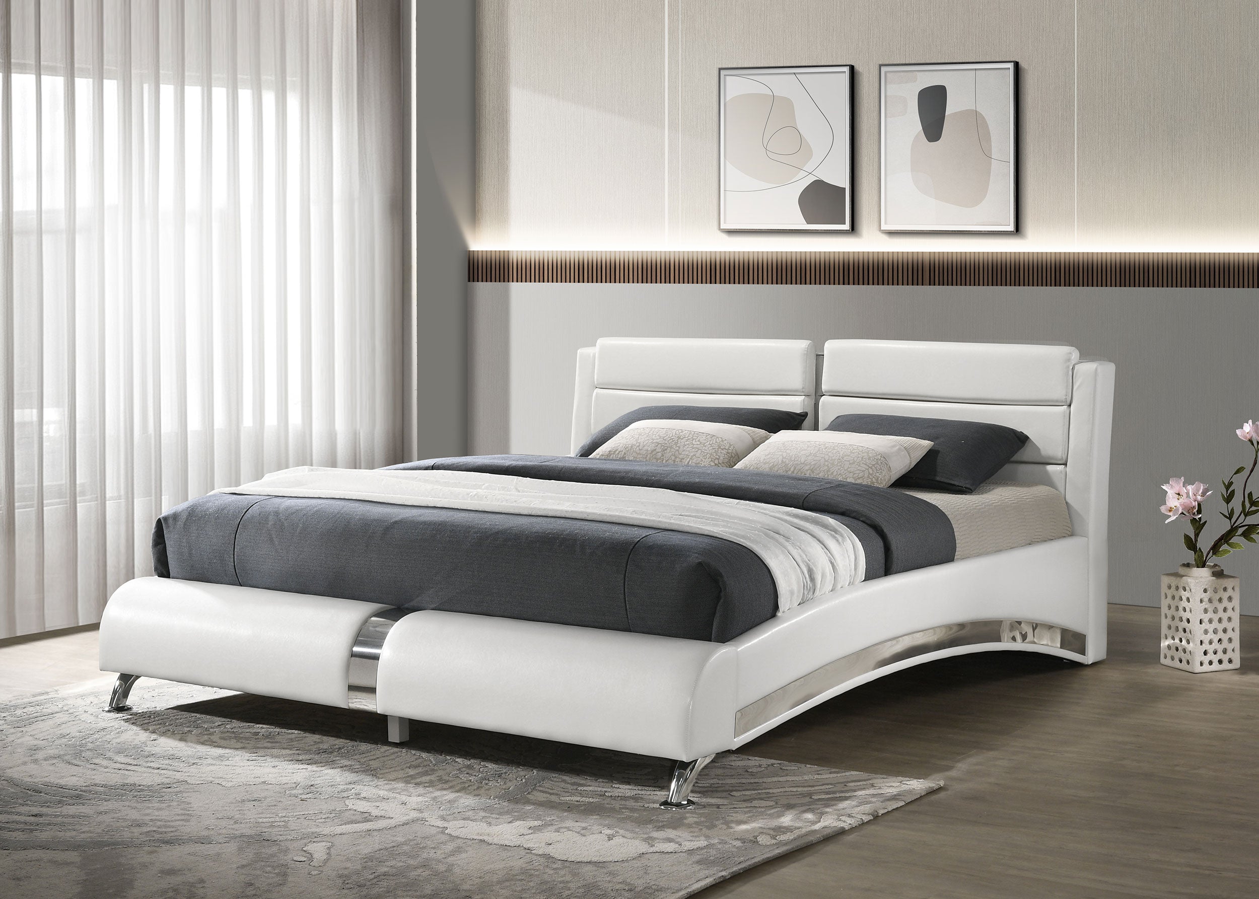 Jeremaine Upholstered Panel Bed