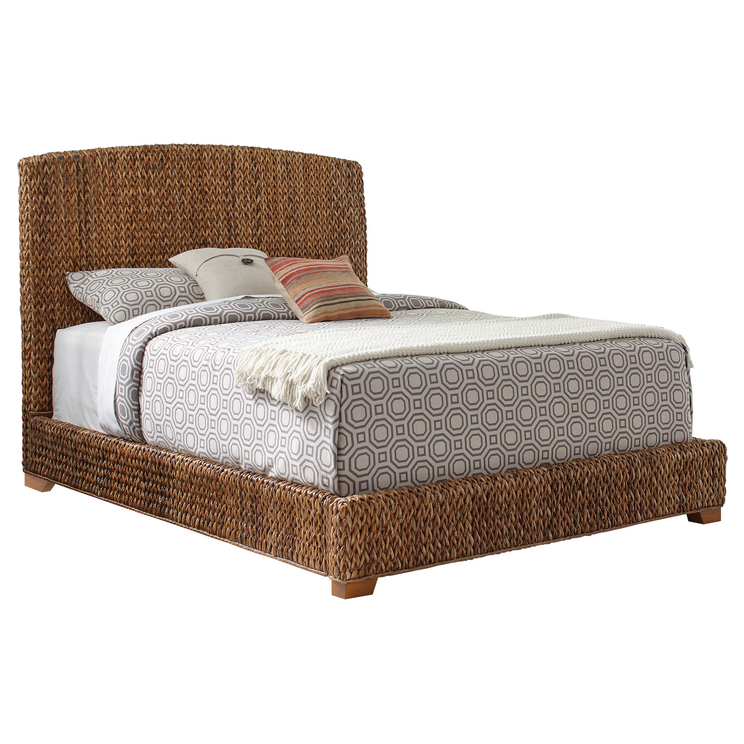Laughton Banana Leaf Panel Bed