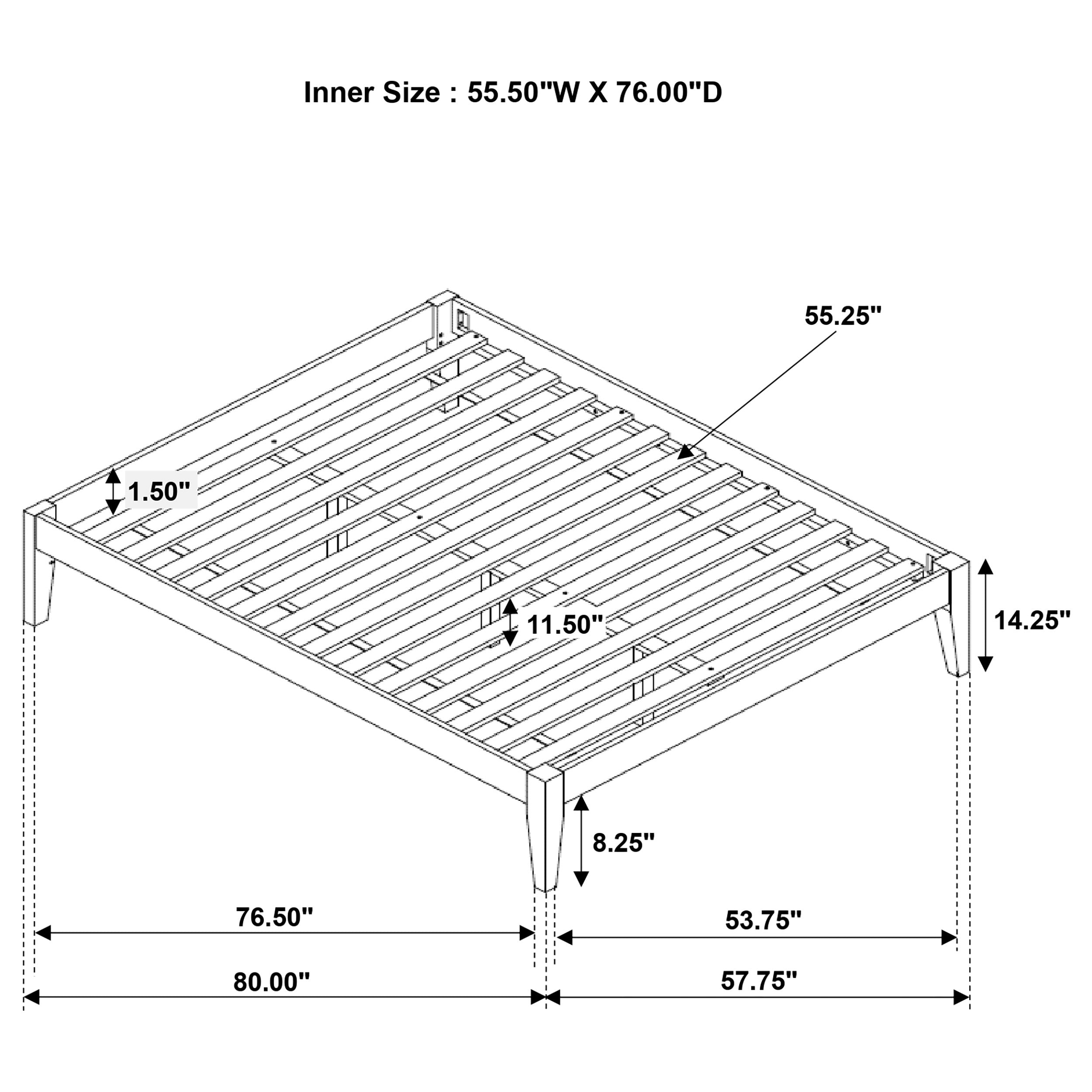 Hounslow Queen Universal Platform Bed