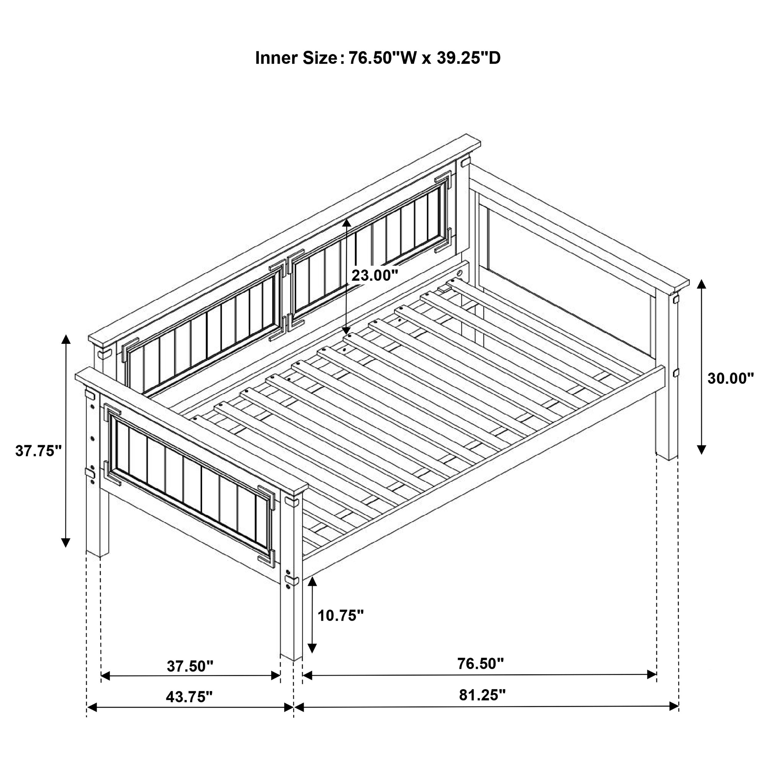 Oakdale Wood Daybed with Trundle