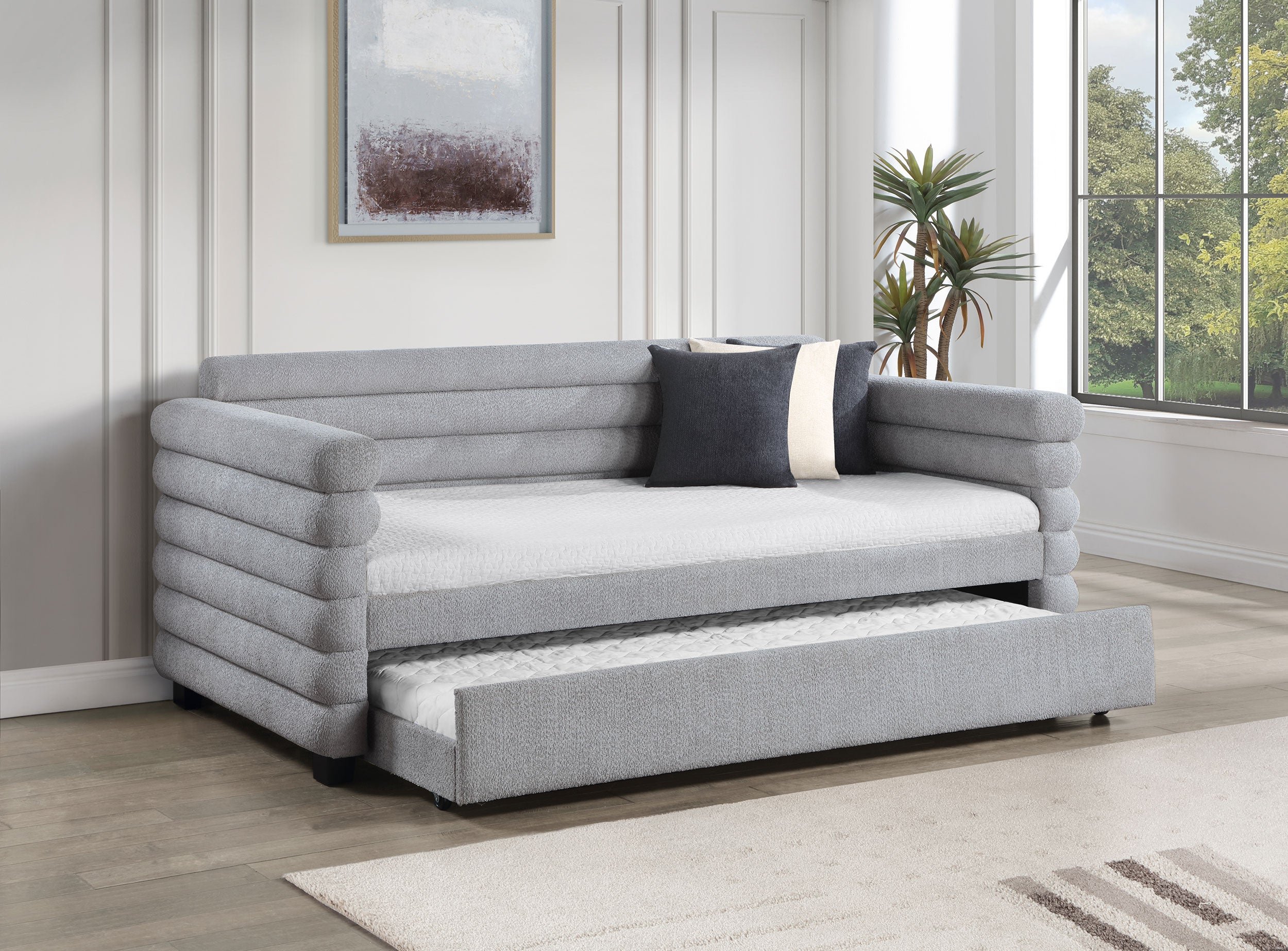 Patricia Upholstered Daybed with Trundle