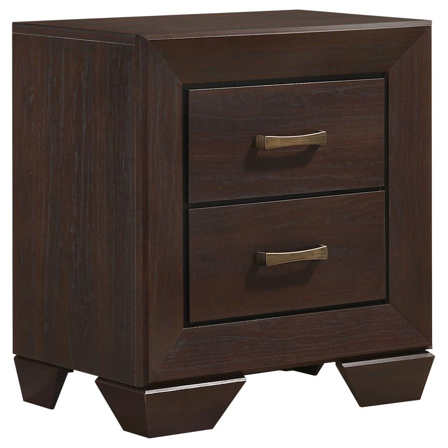 Dorian 4-piece Eastern King Bedroom Set Brown and Dark Cocoa