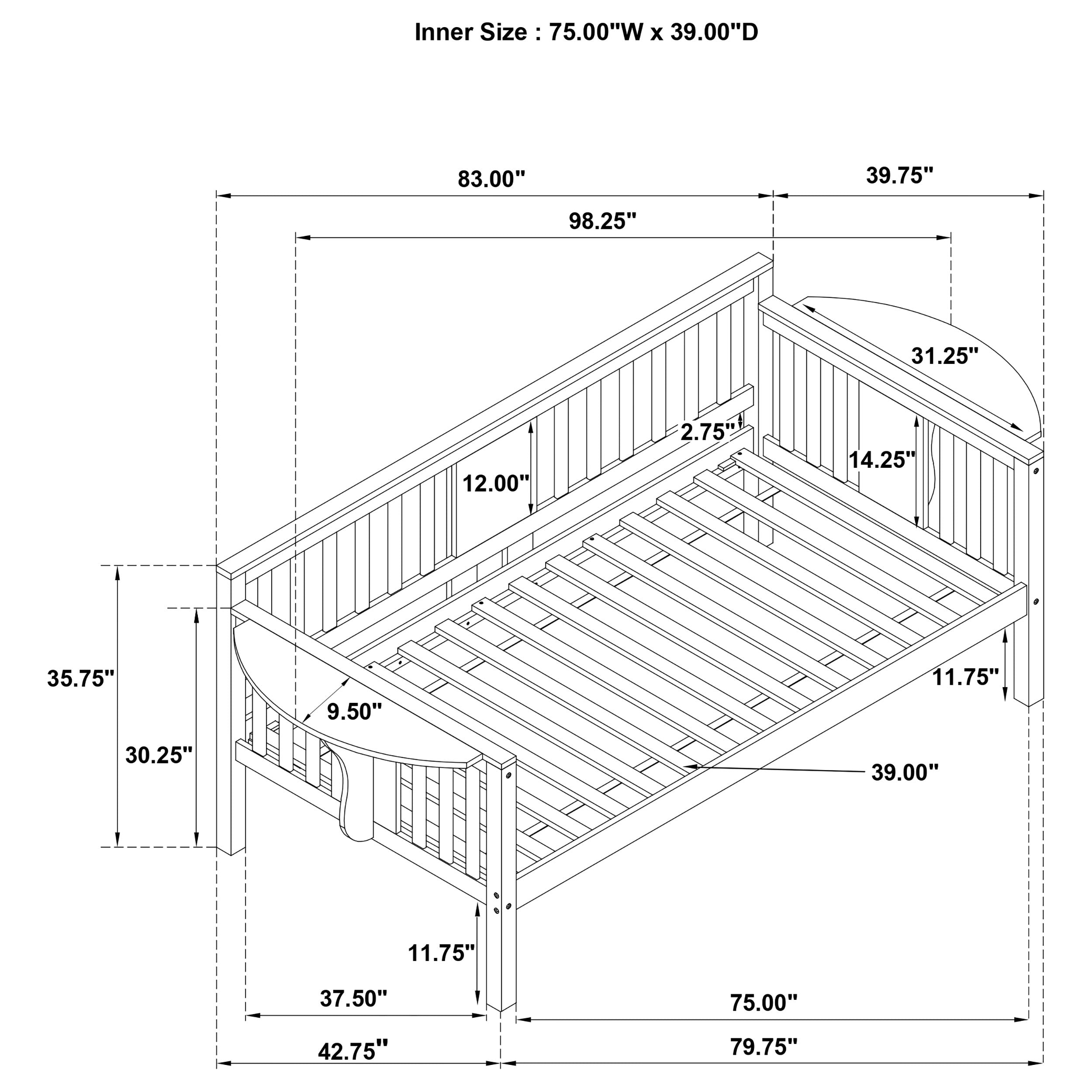 Bethany Wood Daybed
