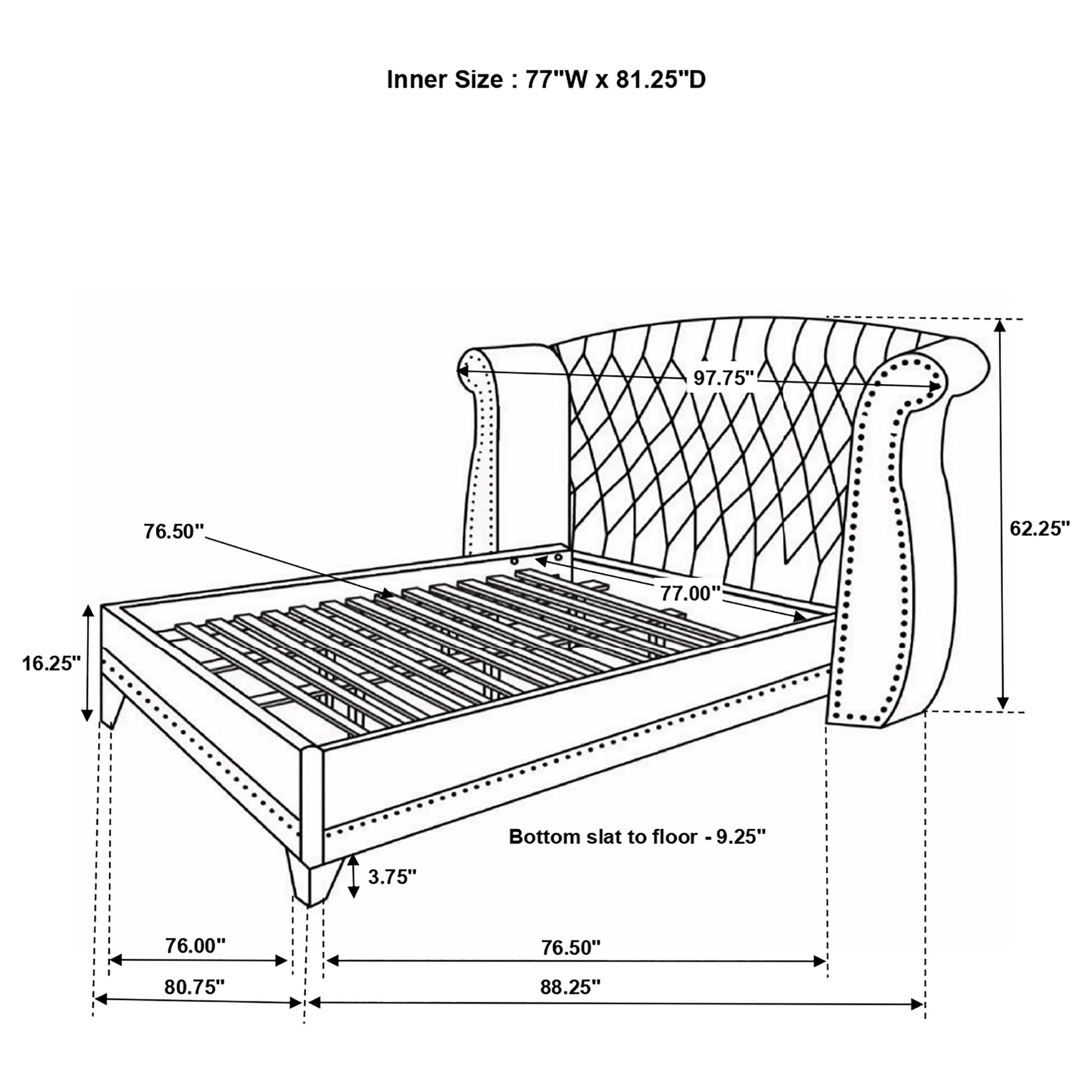 Barzini Bedroom Set (Upholstered Bed)