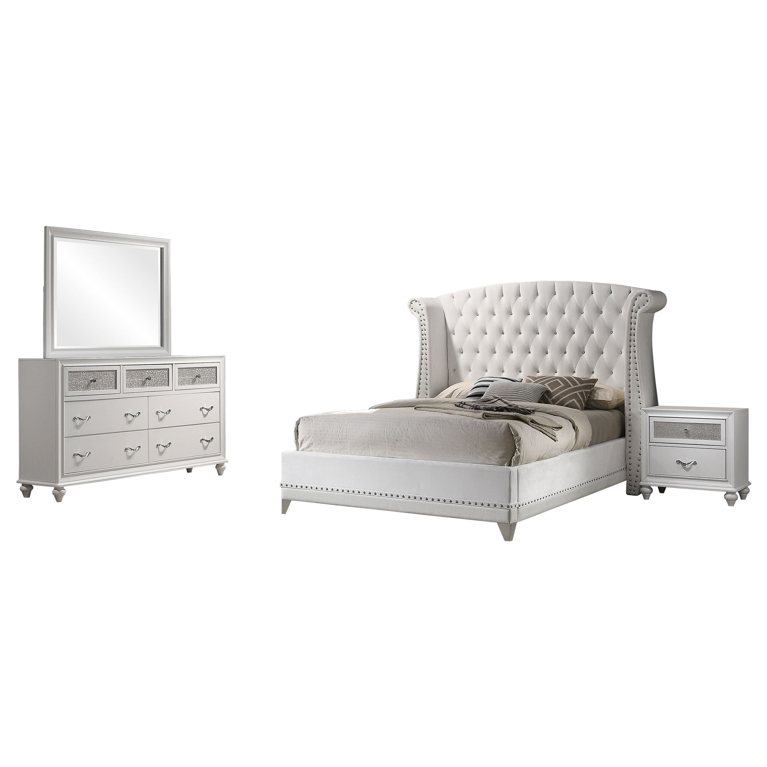 Barzini Bedroom Set (Upholstered Bed)