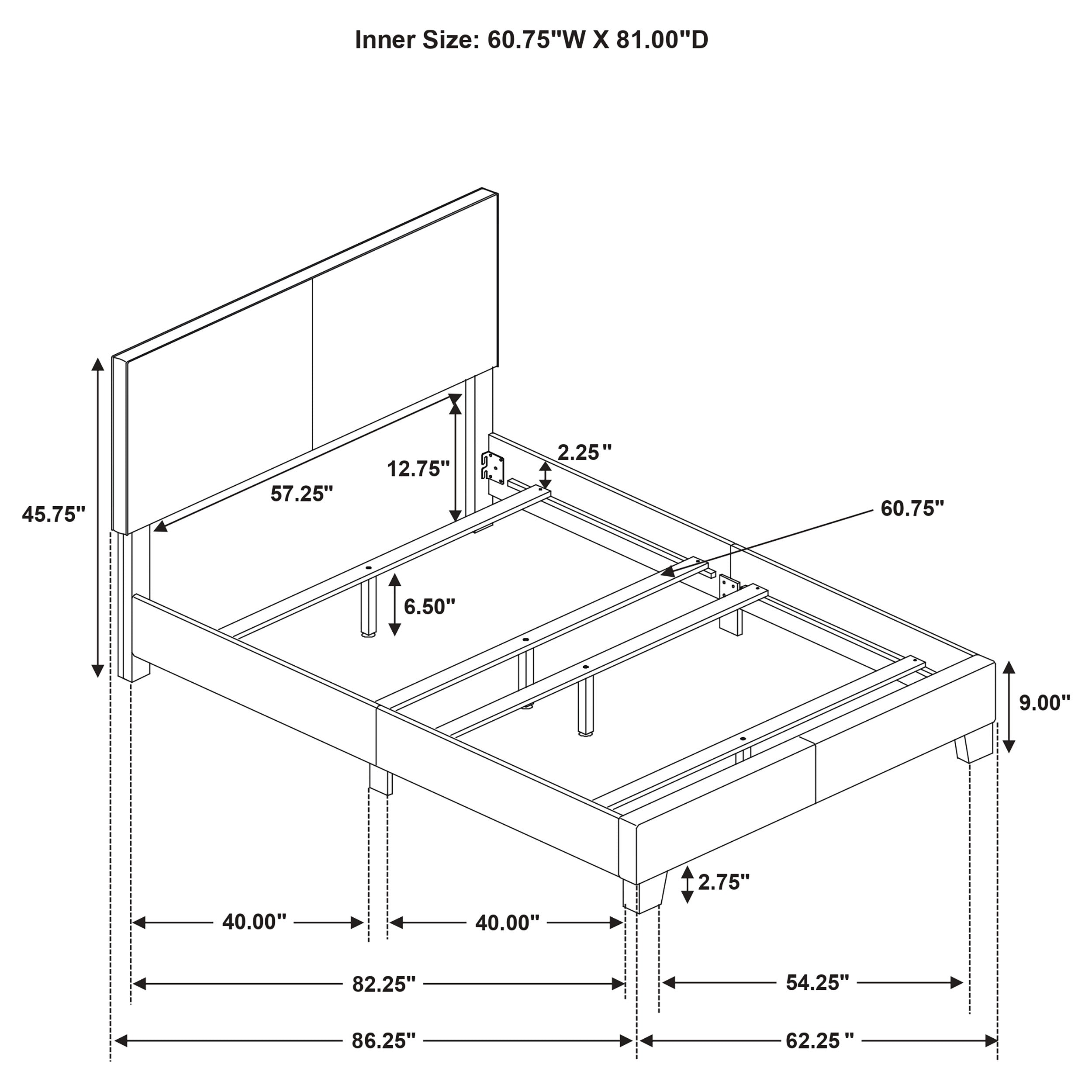 Dorian Upholstered Panel Bed