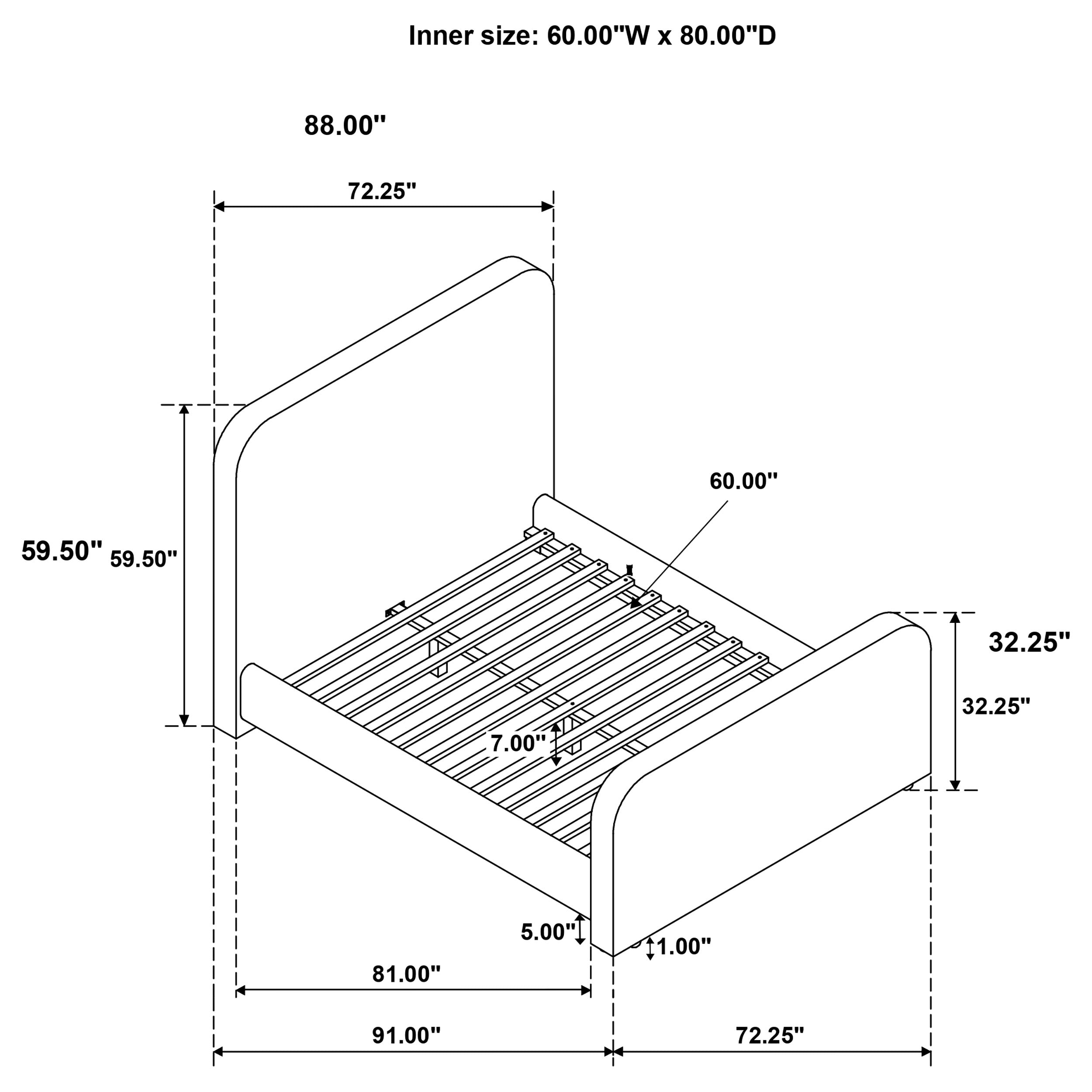 Wren Upholstered Panel Bed