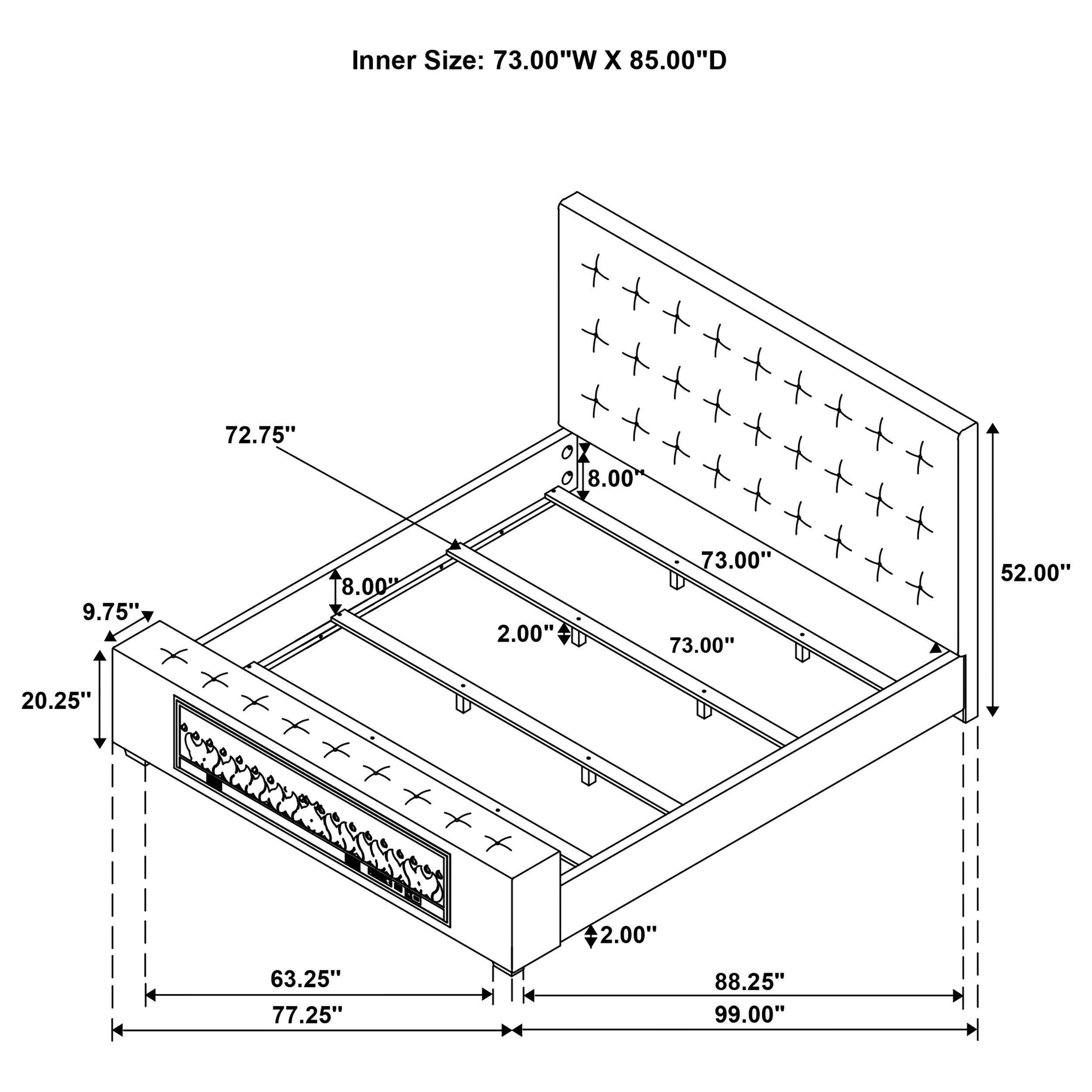 Senna Flame Visualizer Panel Bed