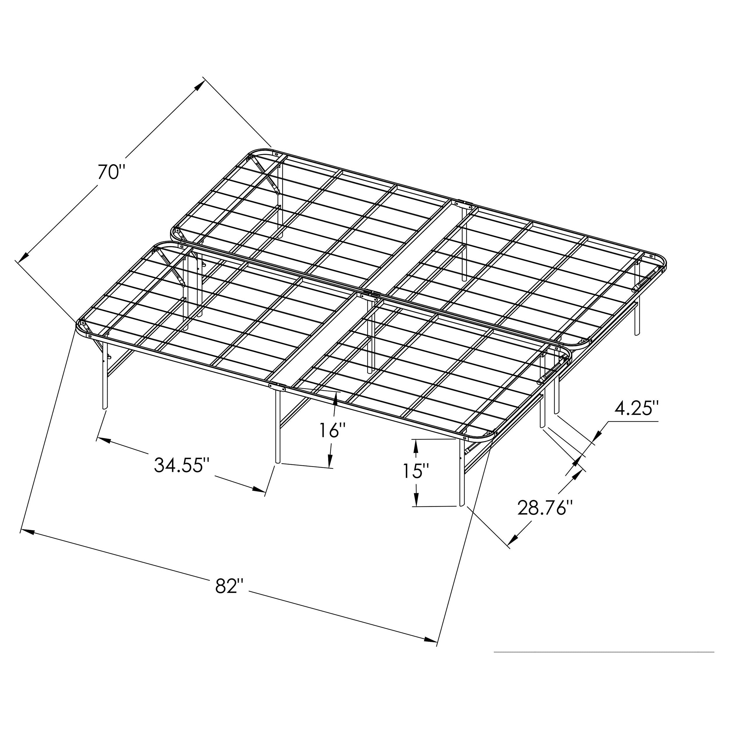 Mabel Mattress Support Platform Bed