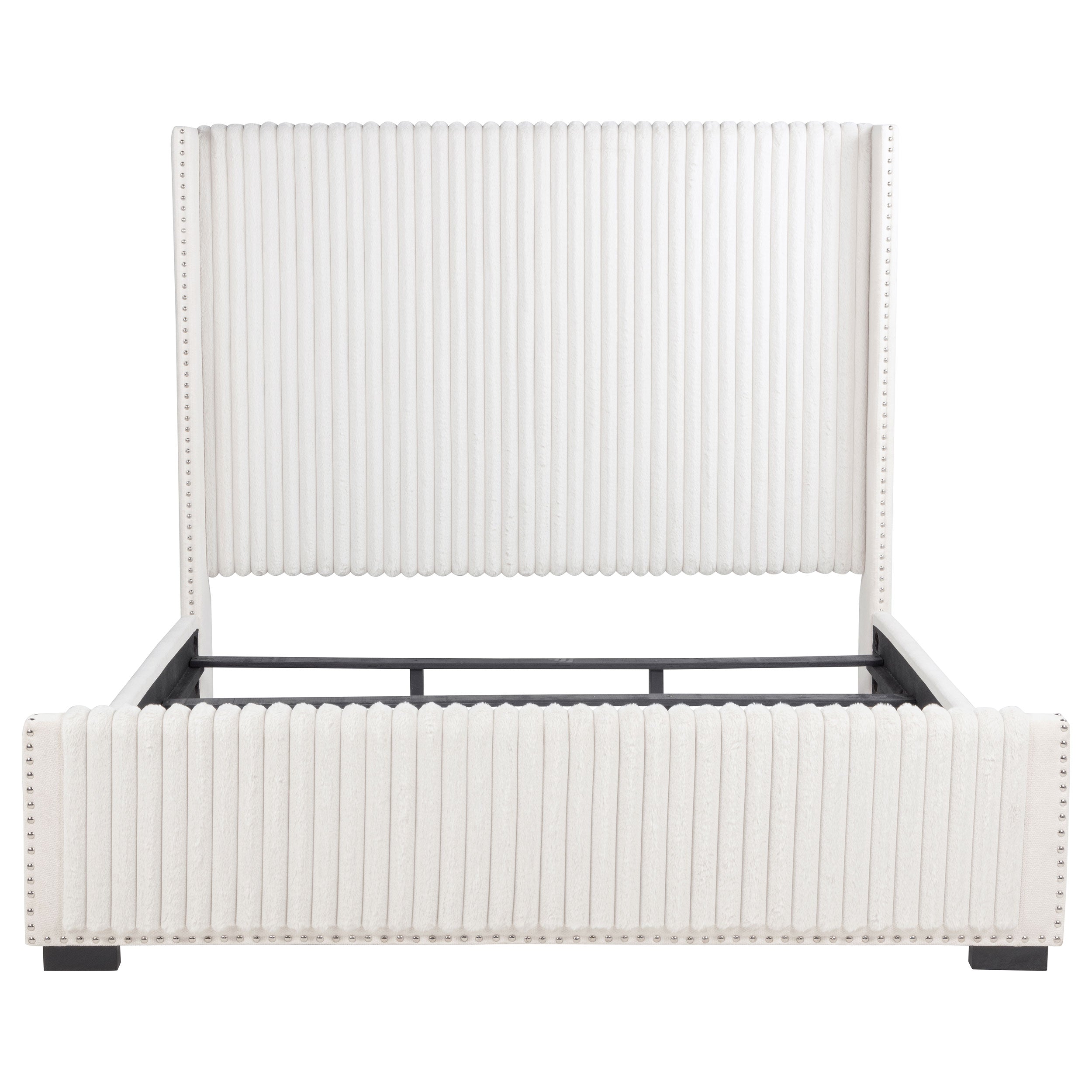 Natasha Upholstered Wingback Bed
