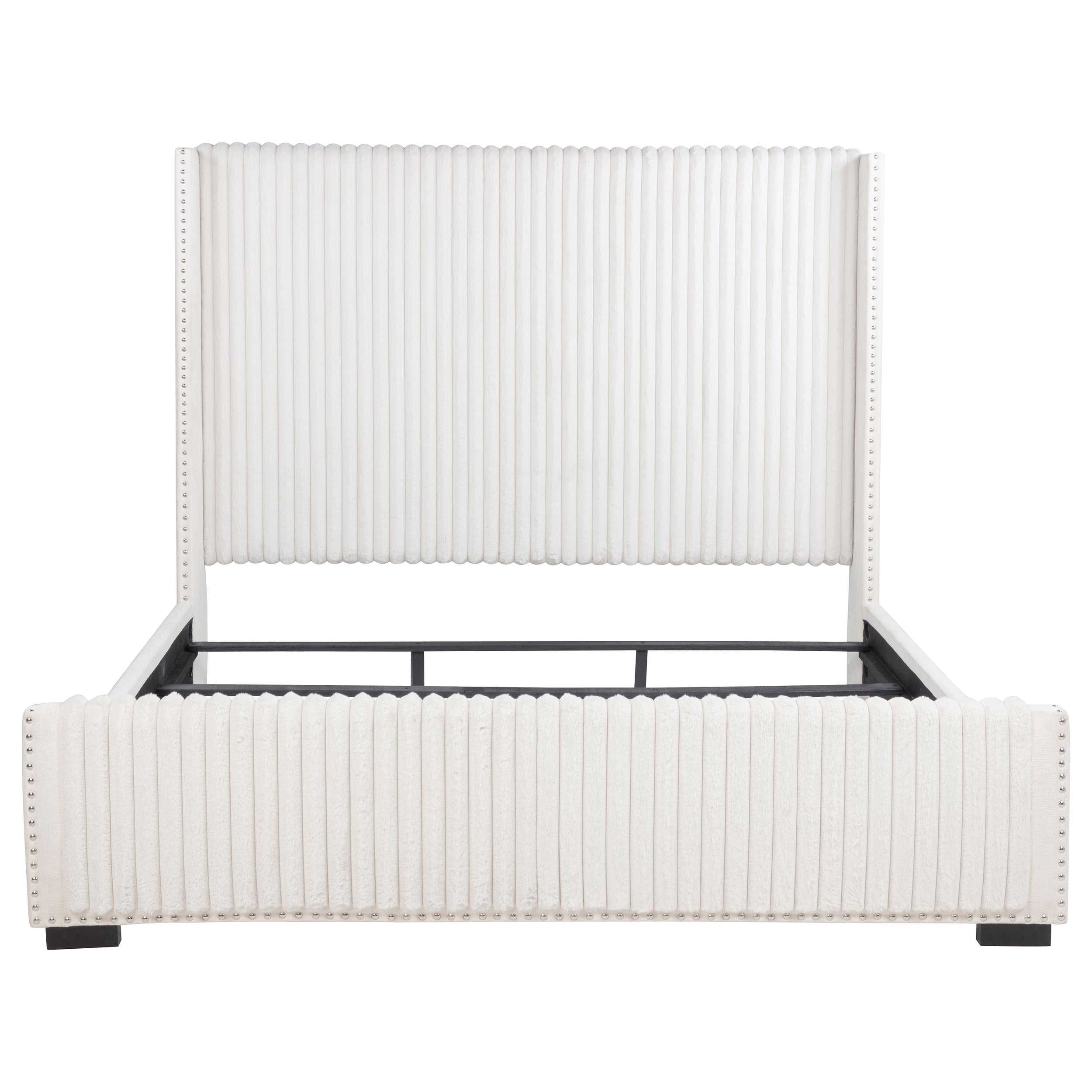Natasha Upholstered Wingback Bed