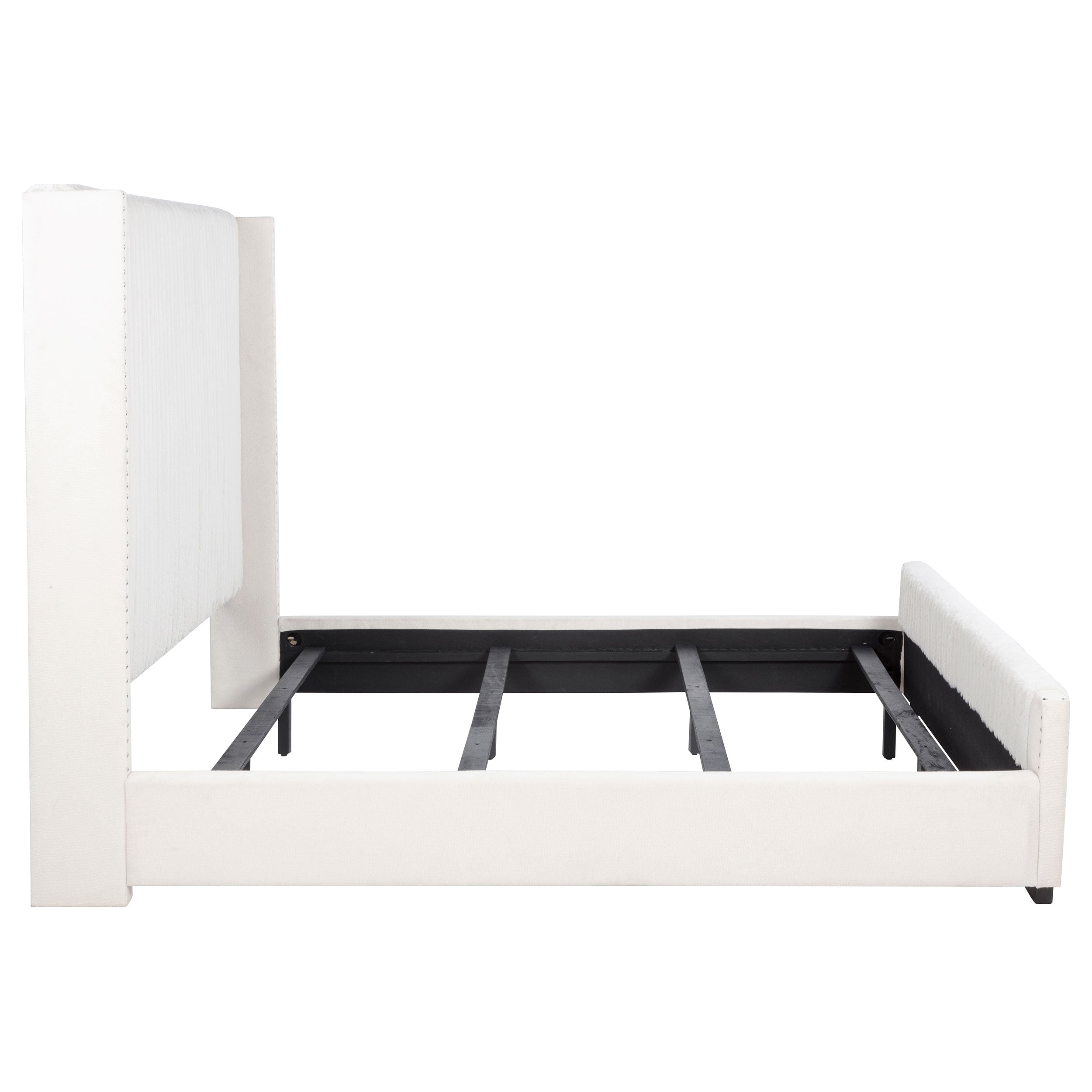 Natasha Upholstered Wingback Bed