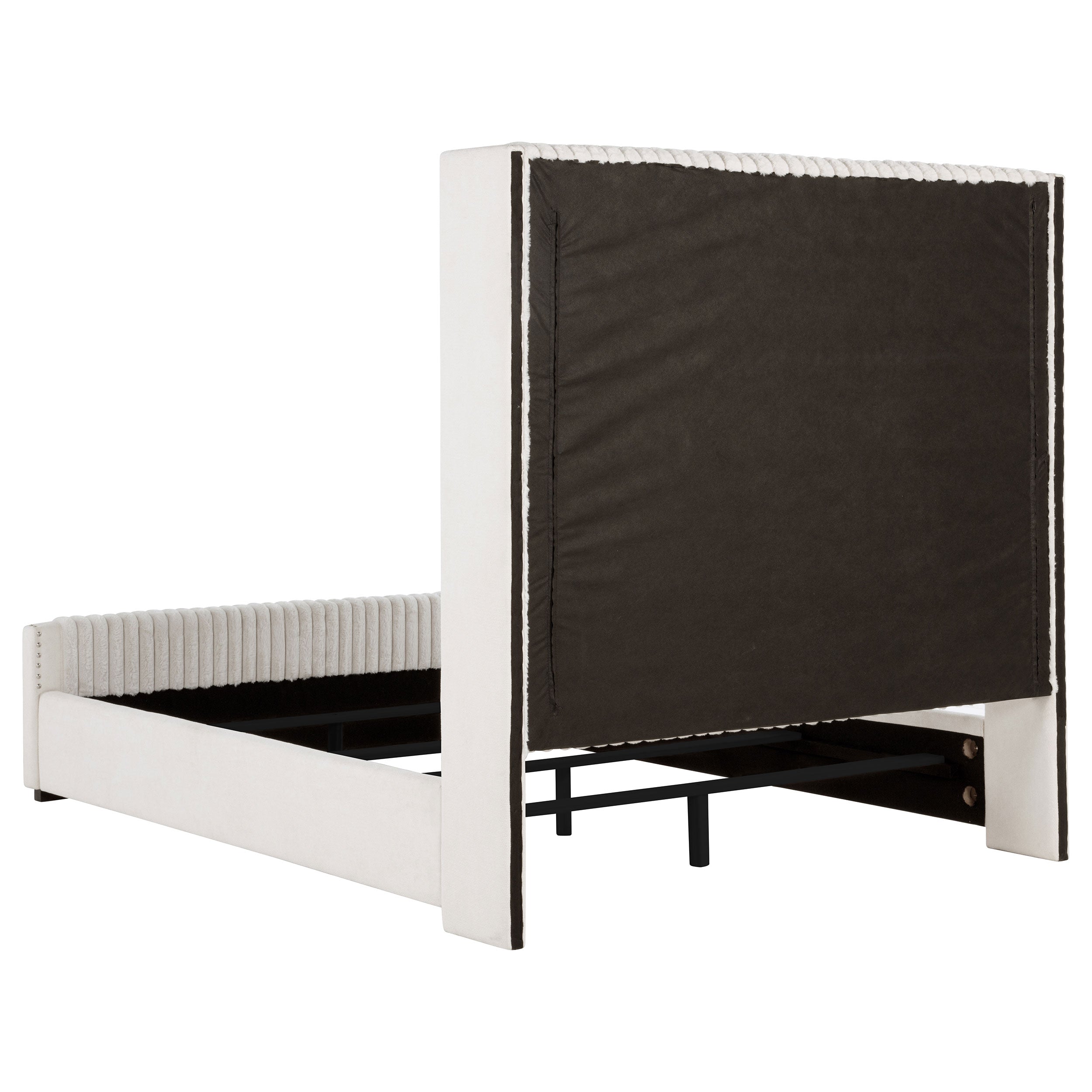 Natasha Upholstered Wingback Bed
