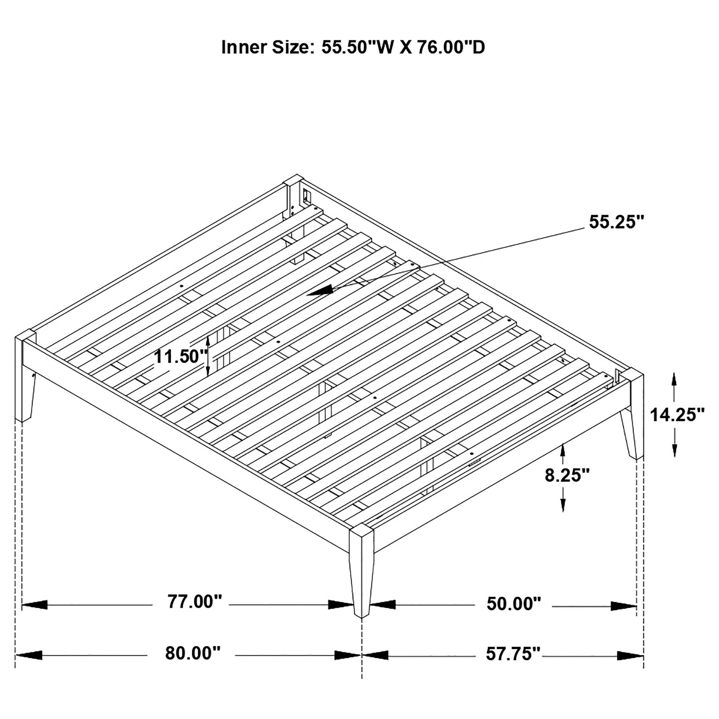 Hounslow Queen Universal Platform Bed - White