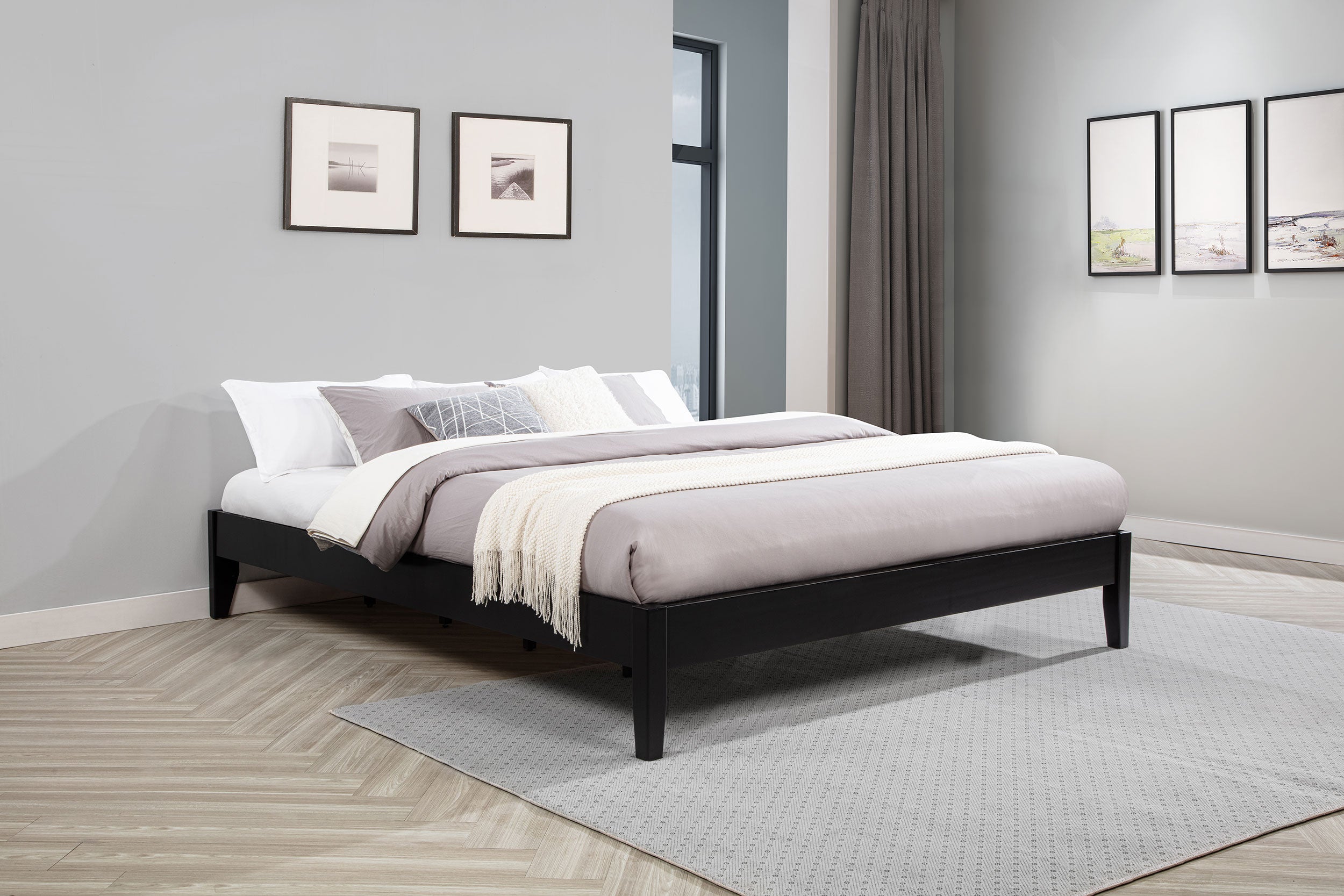 Hounslow Queen Universal Platform Bed - Black
