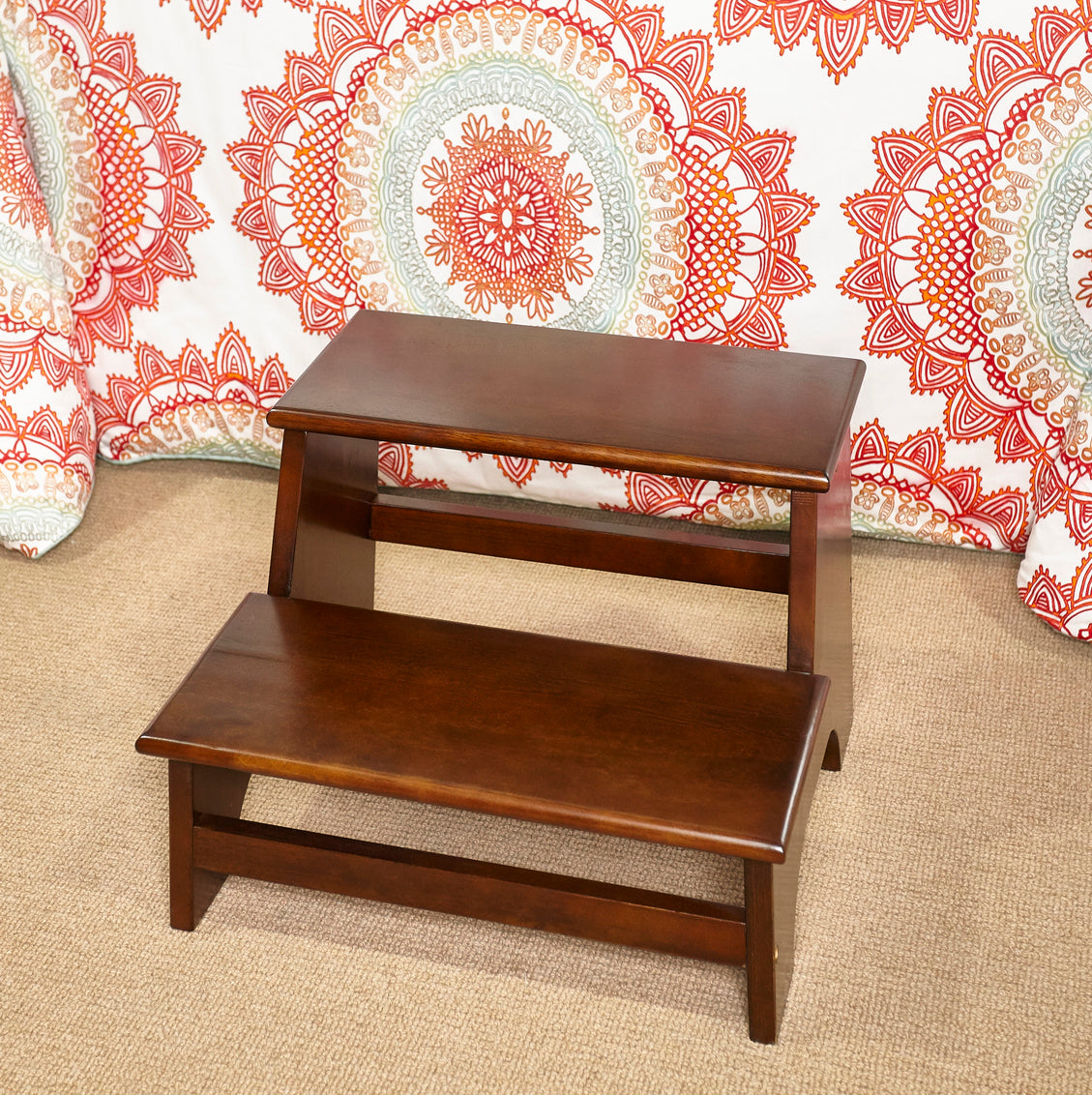 Powell Masonboro Espresso Bed Step Stool