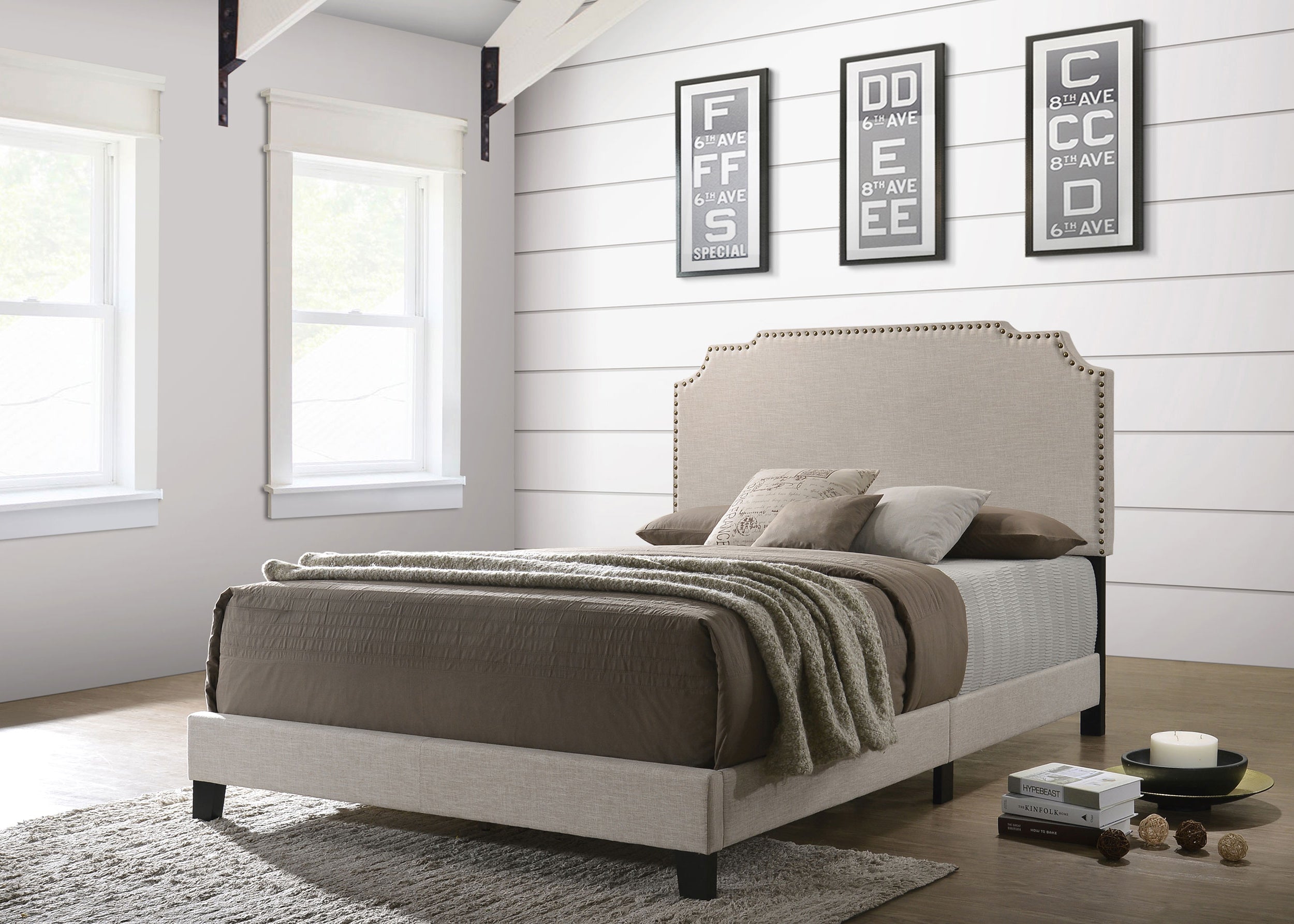 Tamarac Upholstered Panel Bed