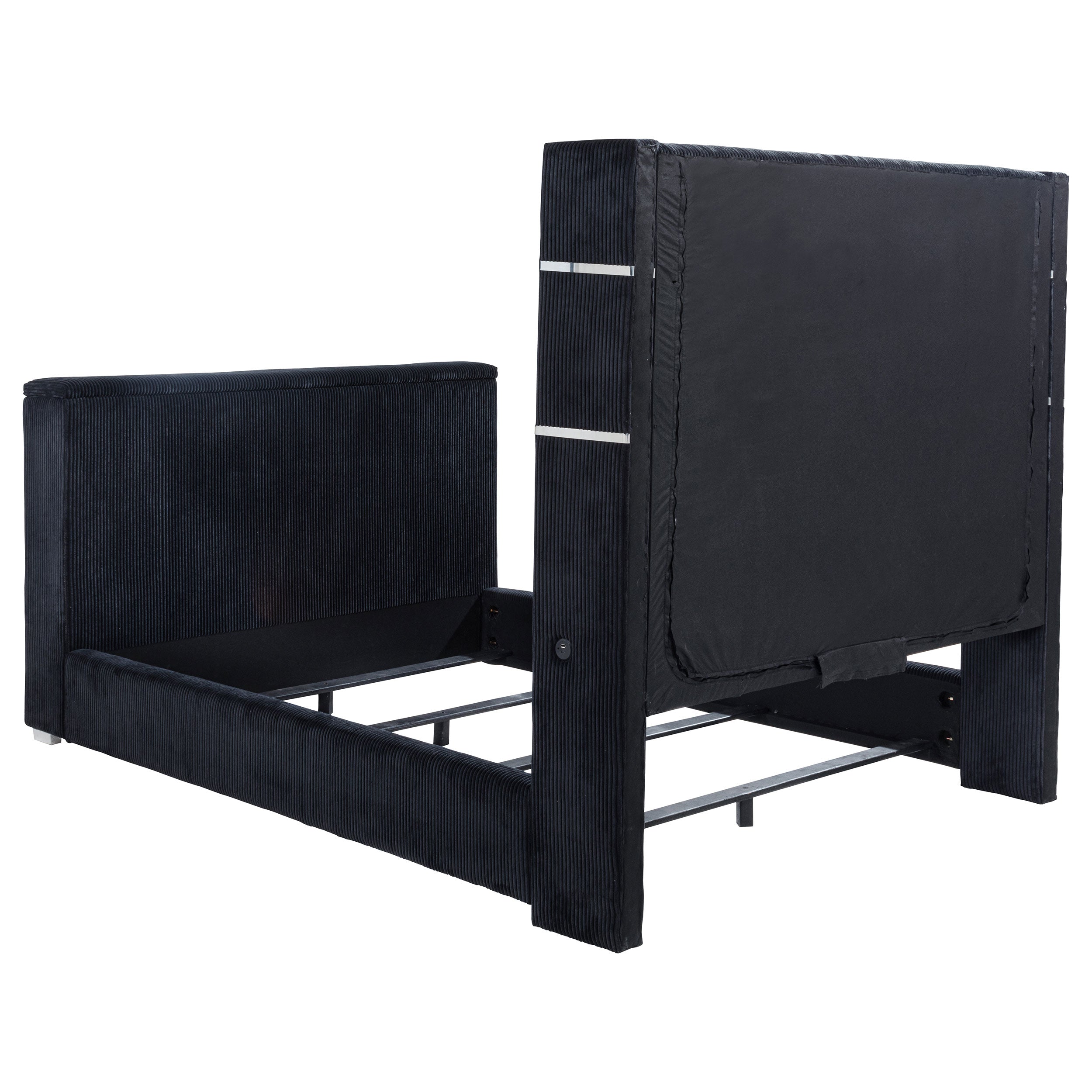 Tisdall Flame Visualizer Wingback TV Bed