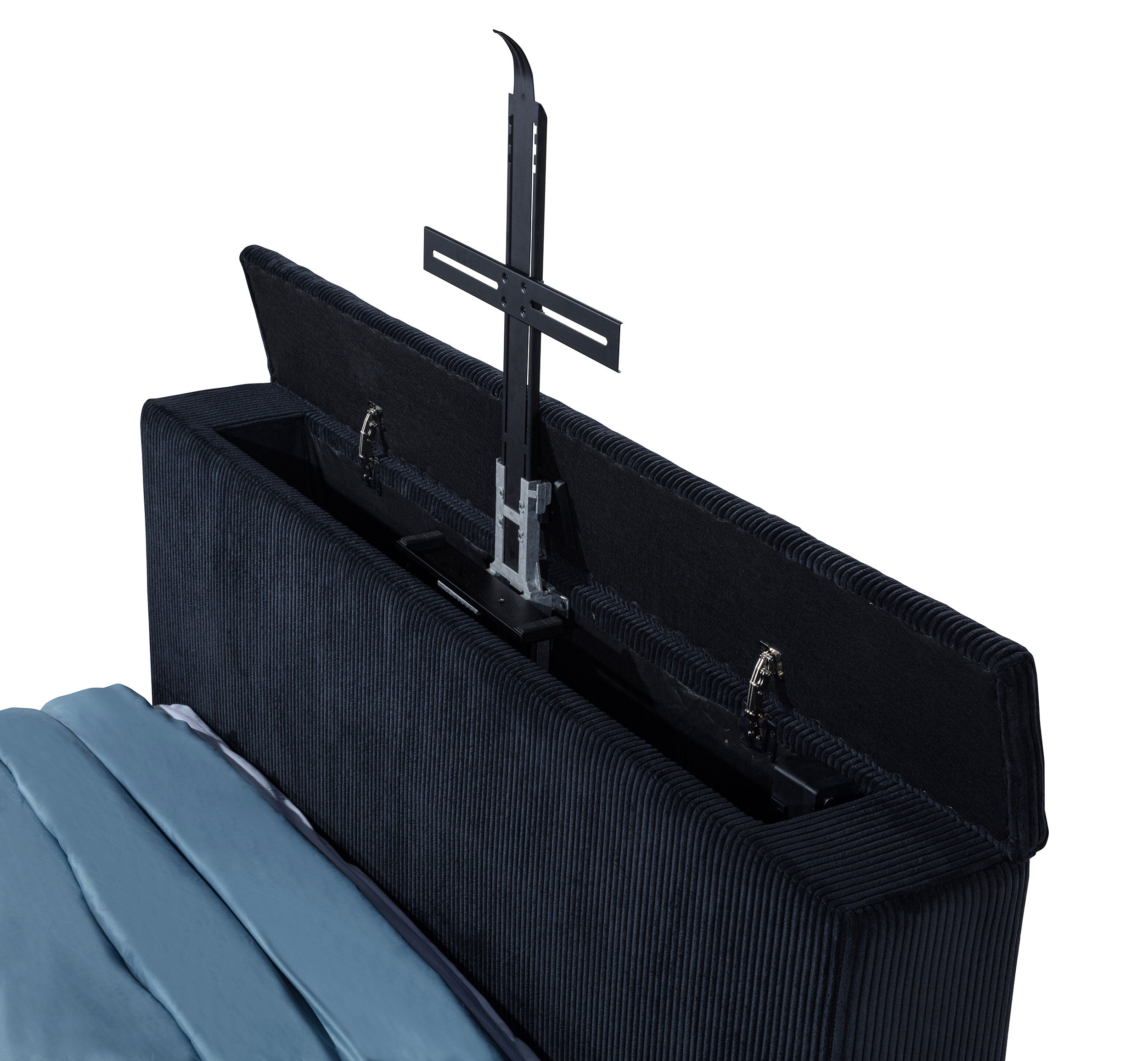 Tisdall Flame Visualizer Wingback TV Bed