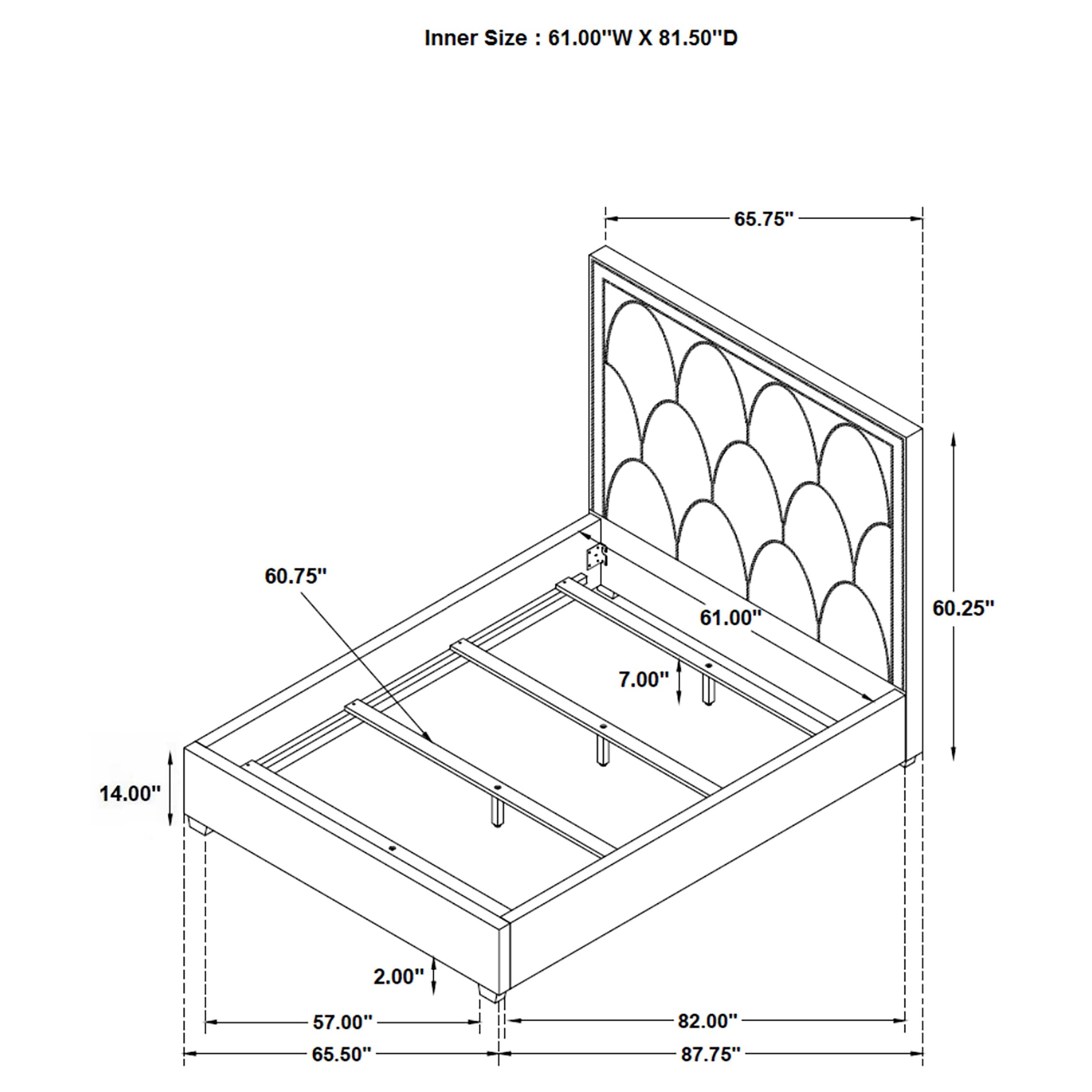 Bowfield Upholstered Panel Bed